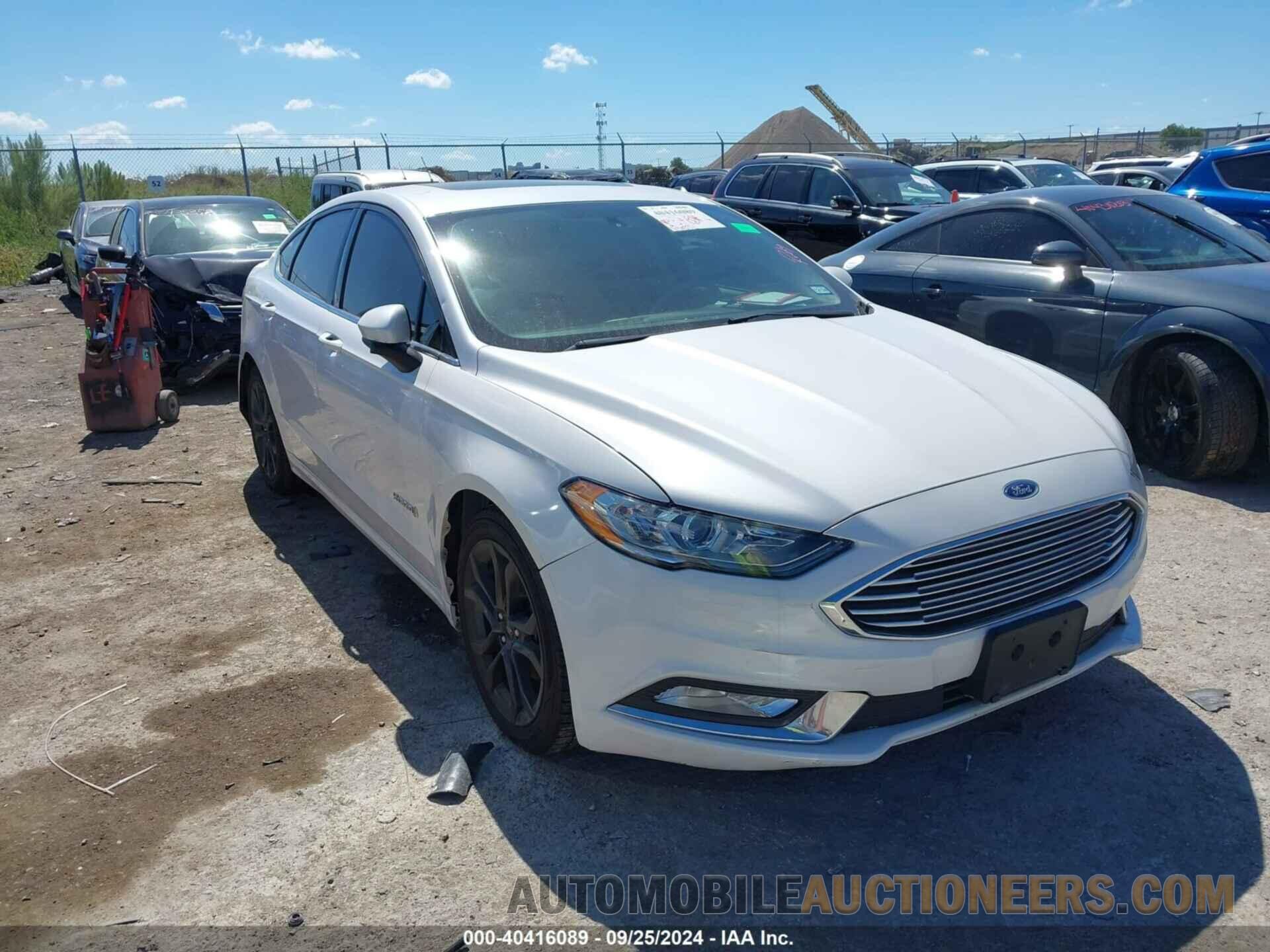 3FA6P0LU7JR287316 FORD FUSION HYBRID 2018