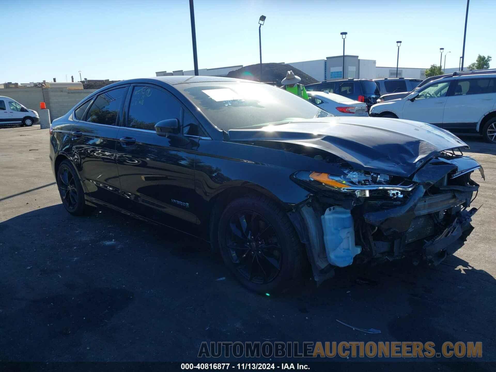 3FA6P0LU7KR220734 FORD FUSION HYBRID 2019