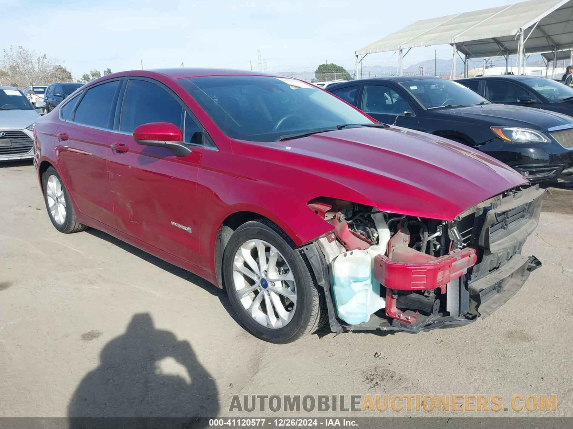 3FA6P0LU8KR188537 FORD FUSION HYBRID 2019