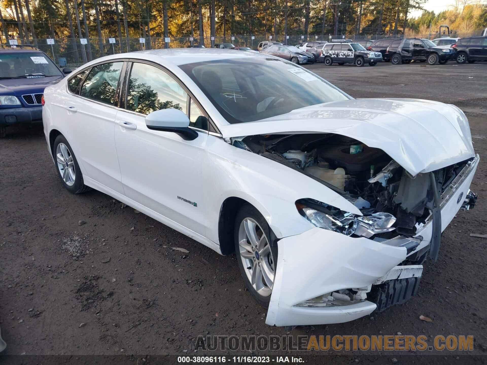 3FA6P0LU9JR173141 FORD FUSION HYBRID 2018