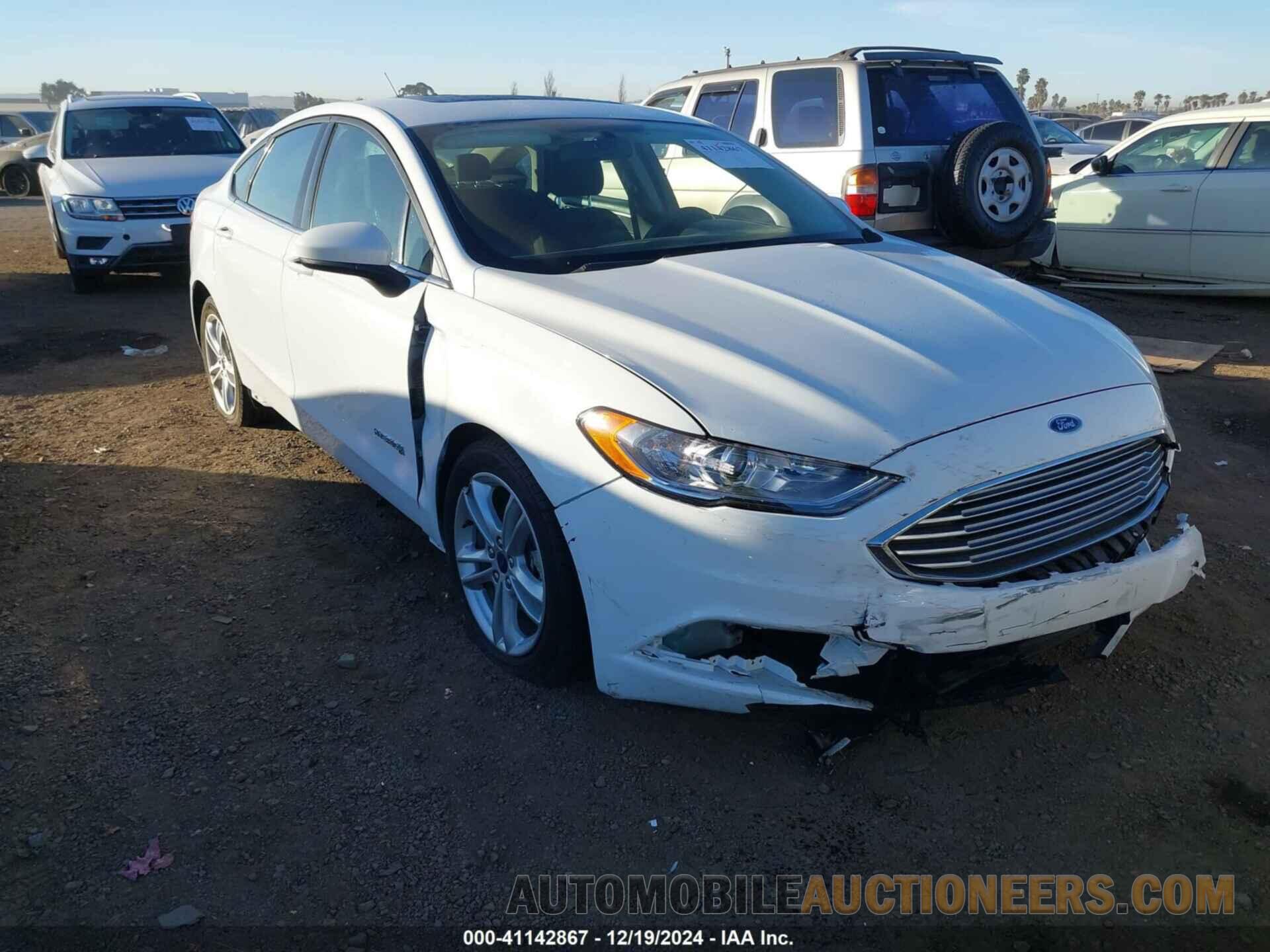 3FA6P0LU9JR242085 FORD FUSION HYBRID 2018