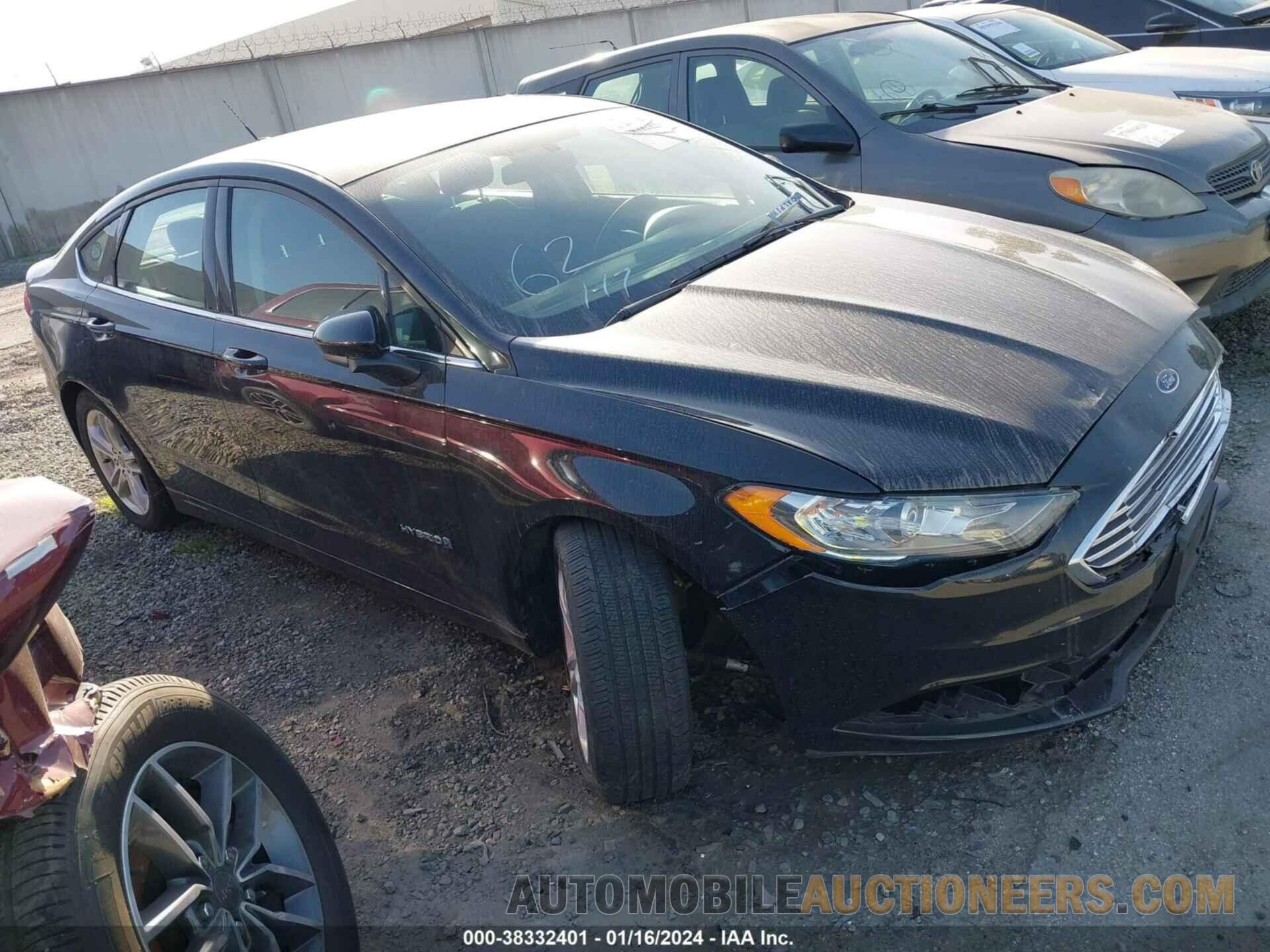 3FA6P0LU9JR257153 FORD FUSION HYBRID 2018