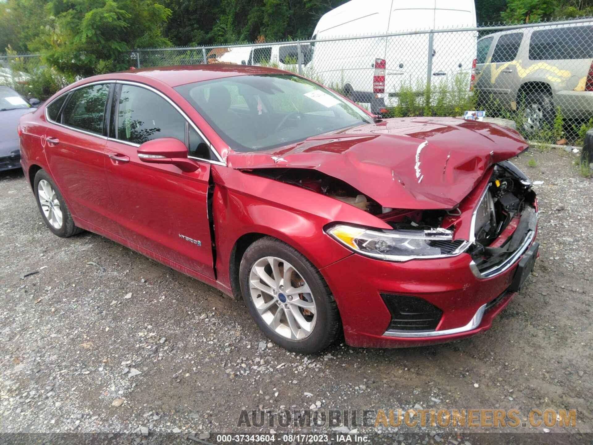 3FA6P0MU6KR192083 FORD FUSION 2019