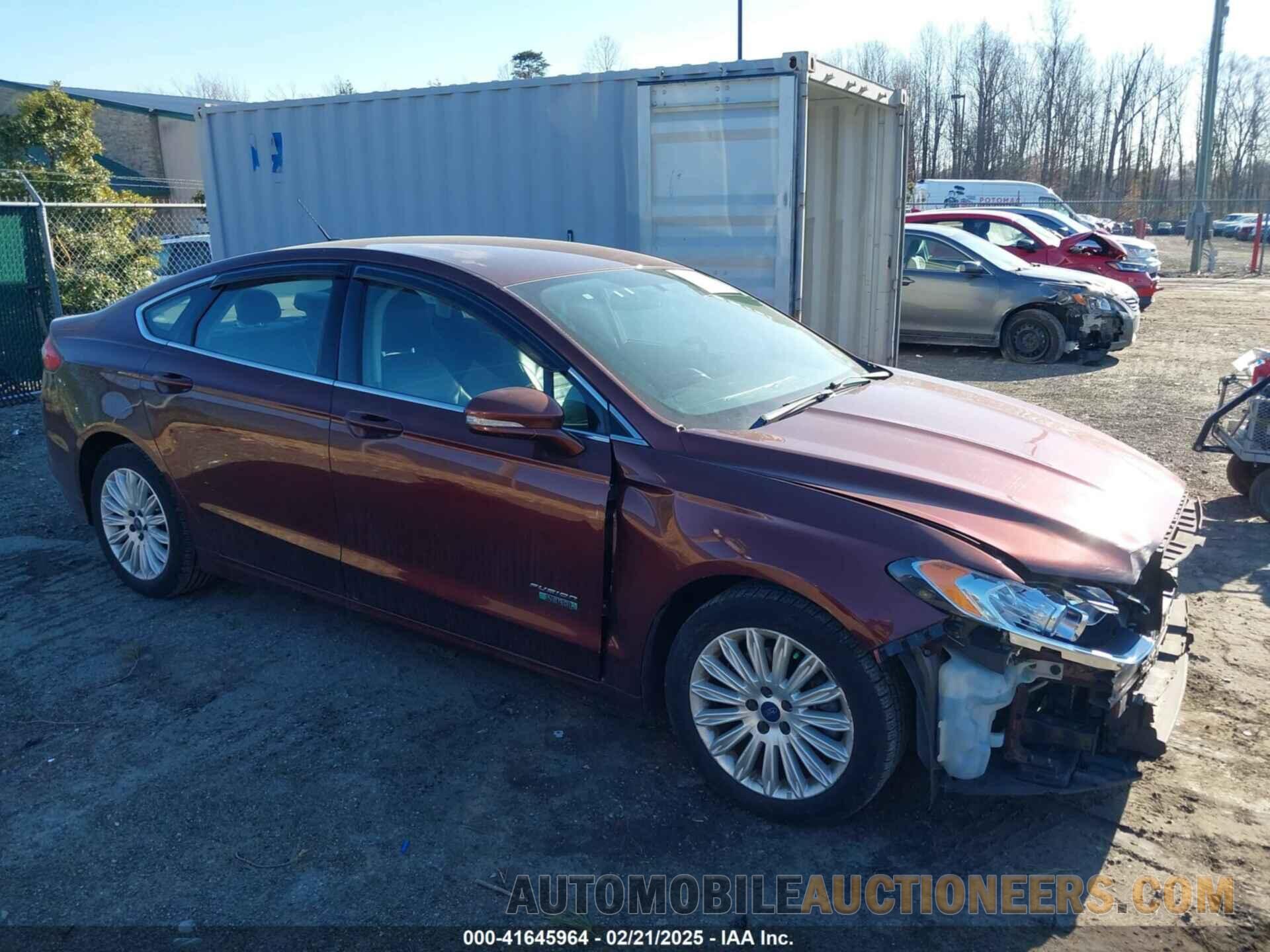 3FA6P0PU0GR111016 FORD FUSION ENERGI 2016