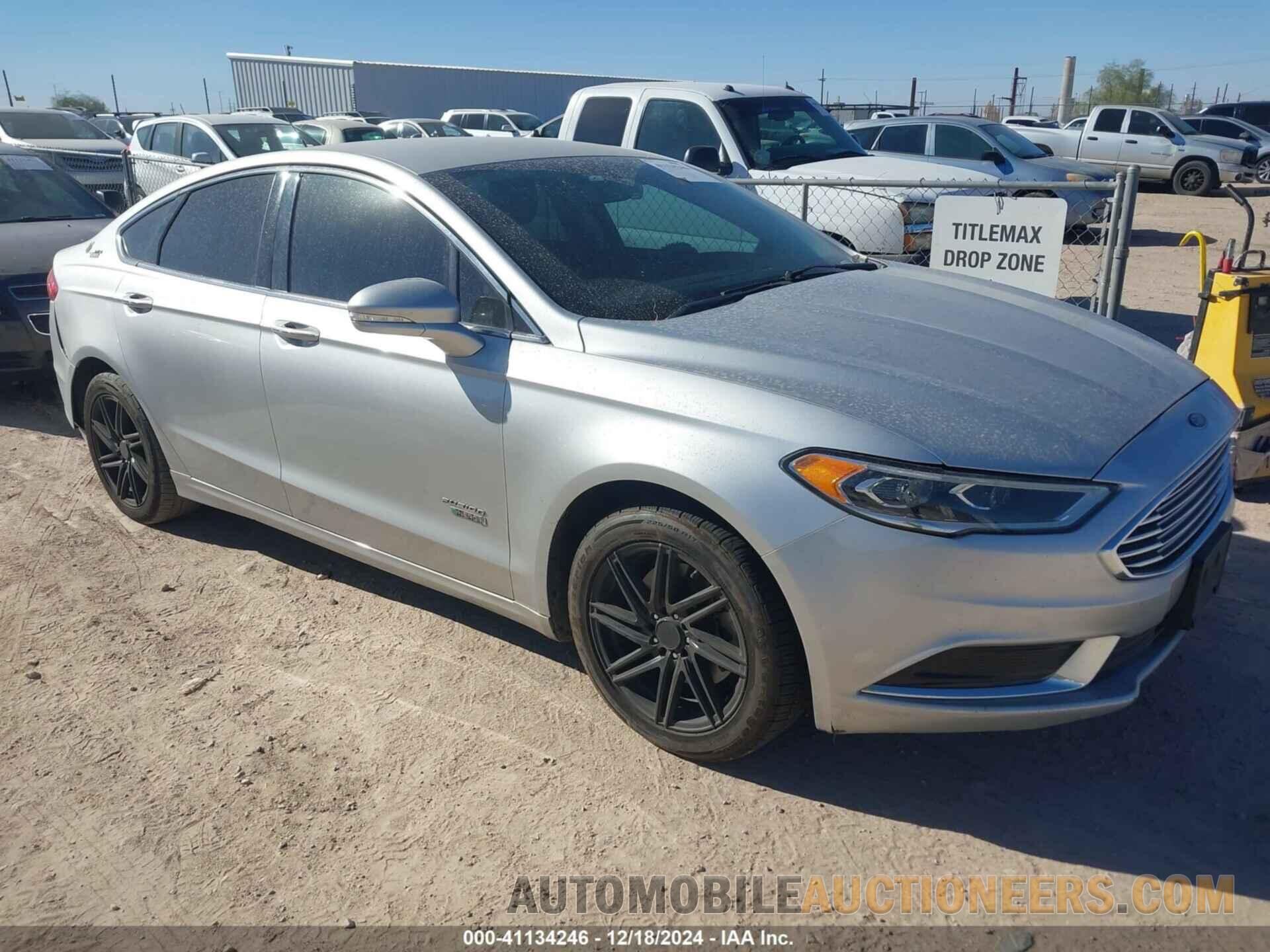 3FA6P0PU4JR123581 FORD FUSION ENERGI 2018