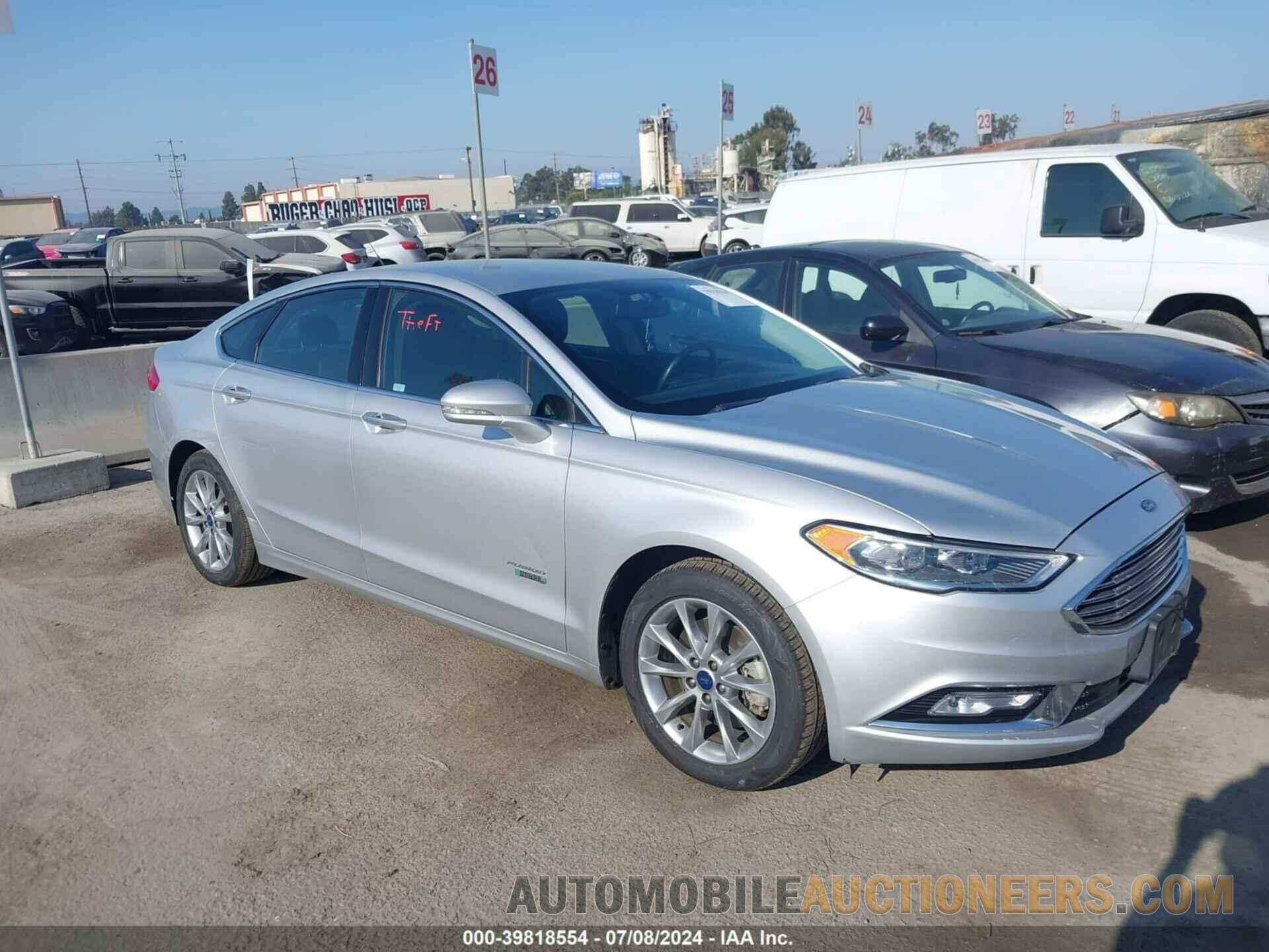 3FA6P0PU6HR330046 FORD FUSION ENERGI 2017