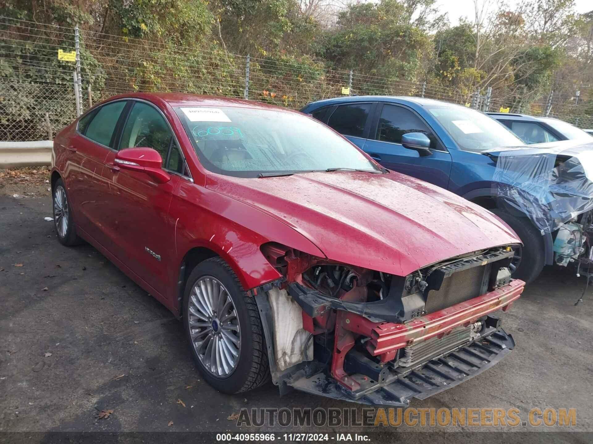 3FA6P0RU6DR281888 FORD FUSION HYBRID 2013