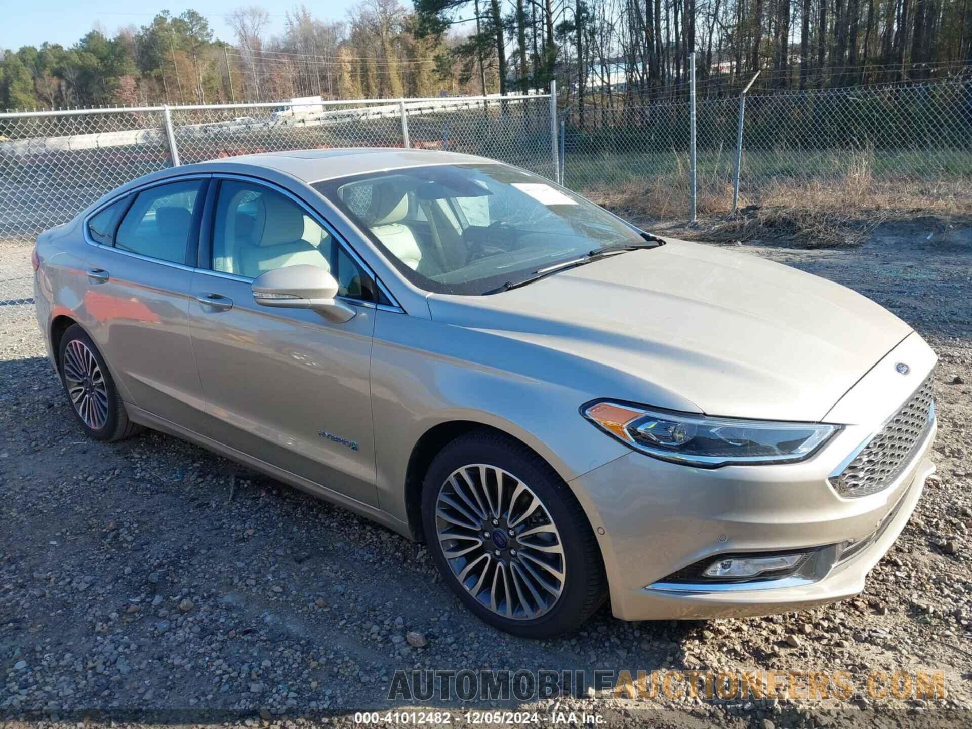 3FA6P0RU6JR183763 FORD FUSION HYBRID 2018