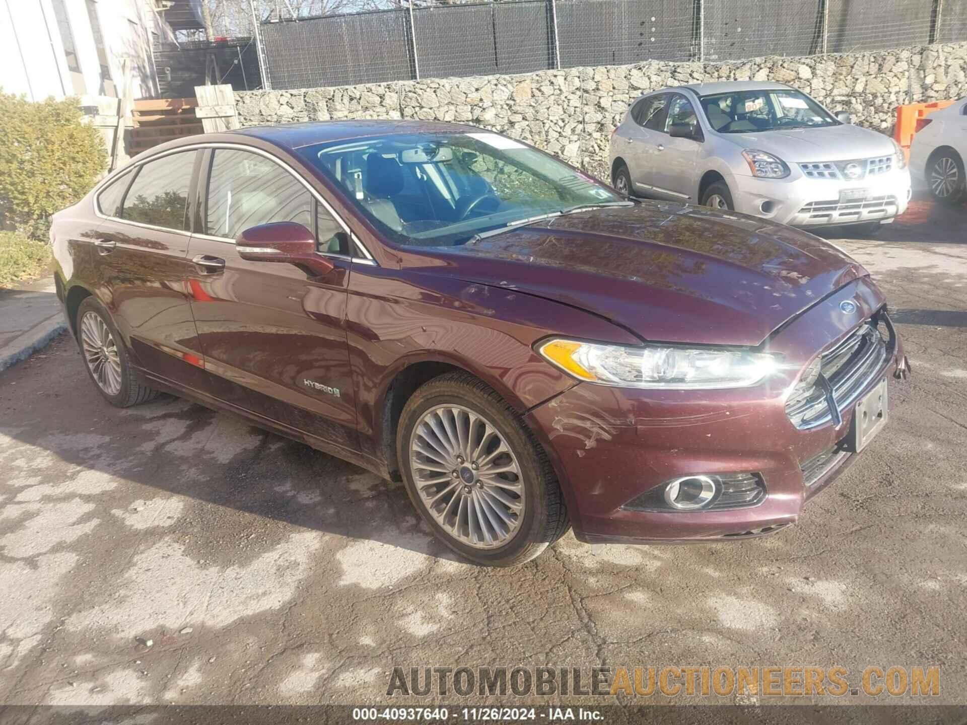 3FA6P0RU8DR316141 FORD FUSION HYBRID 2013