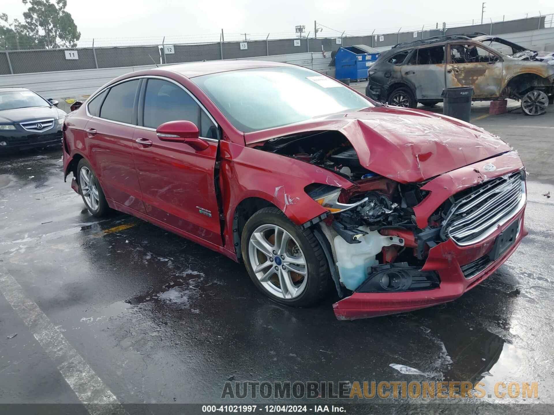 3FA6P0SU5GR106160 FORD FUSION ENERGI 2016