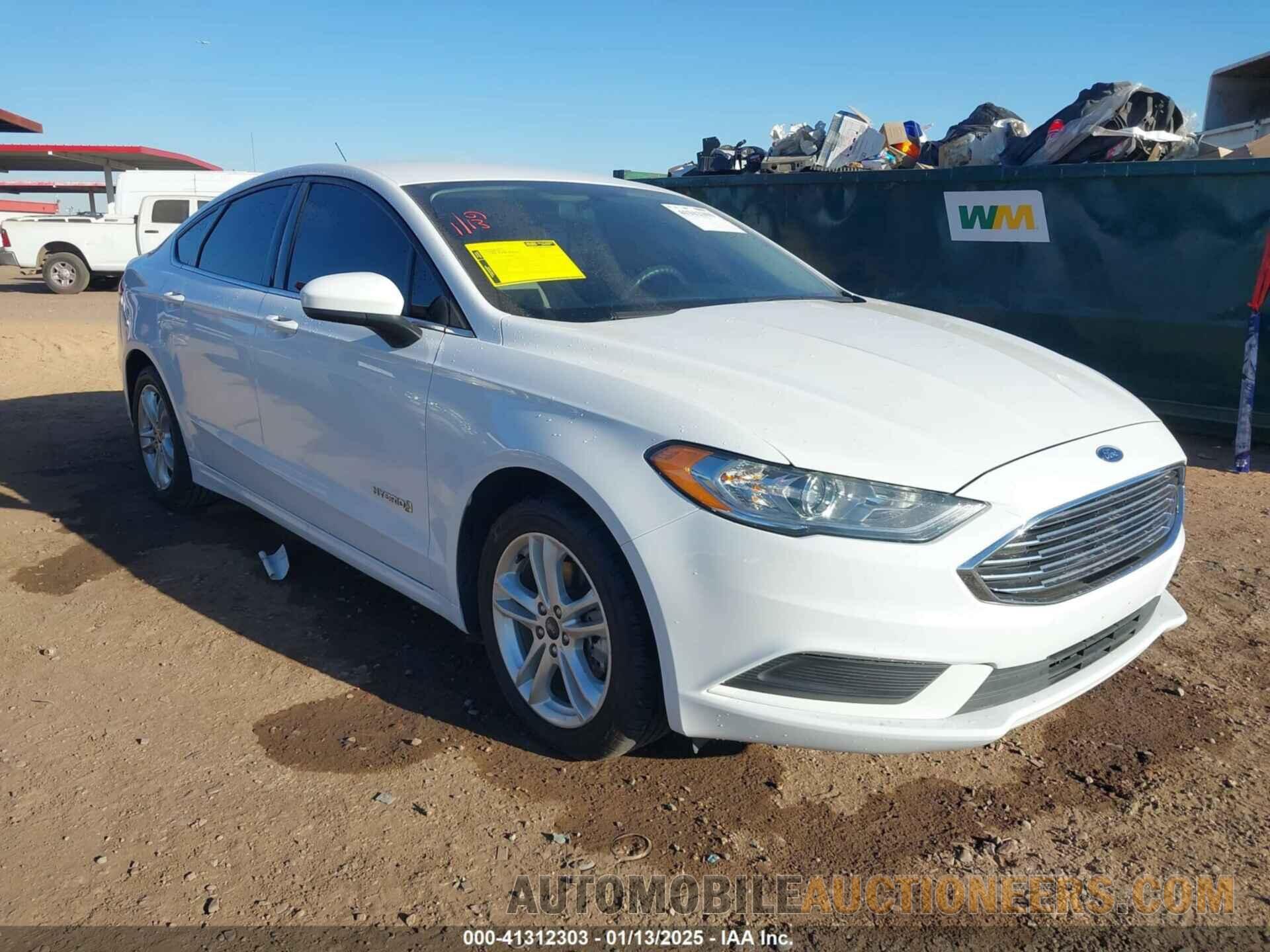 3FA6P0UU0JR204324 FORD FUSION HYBRID 2018