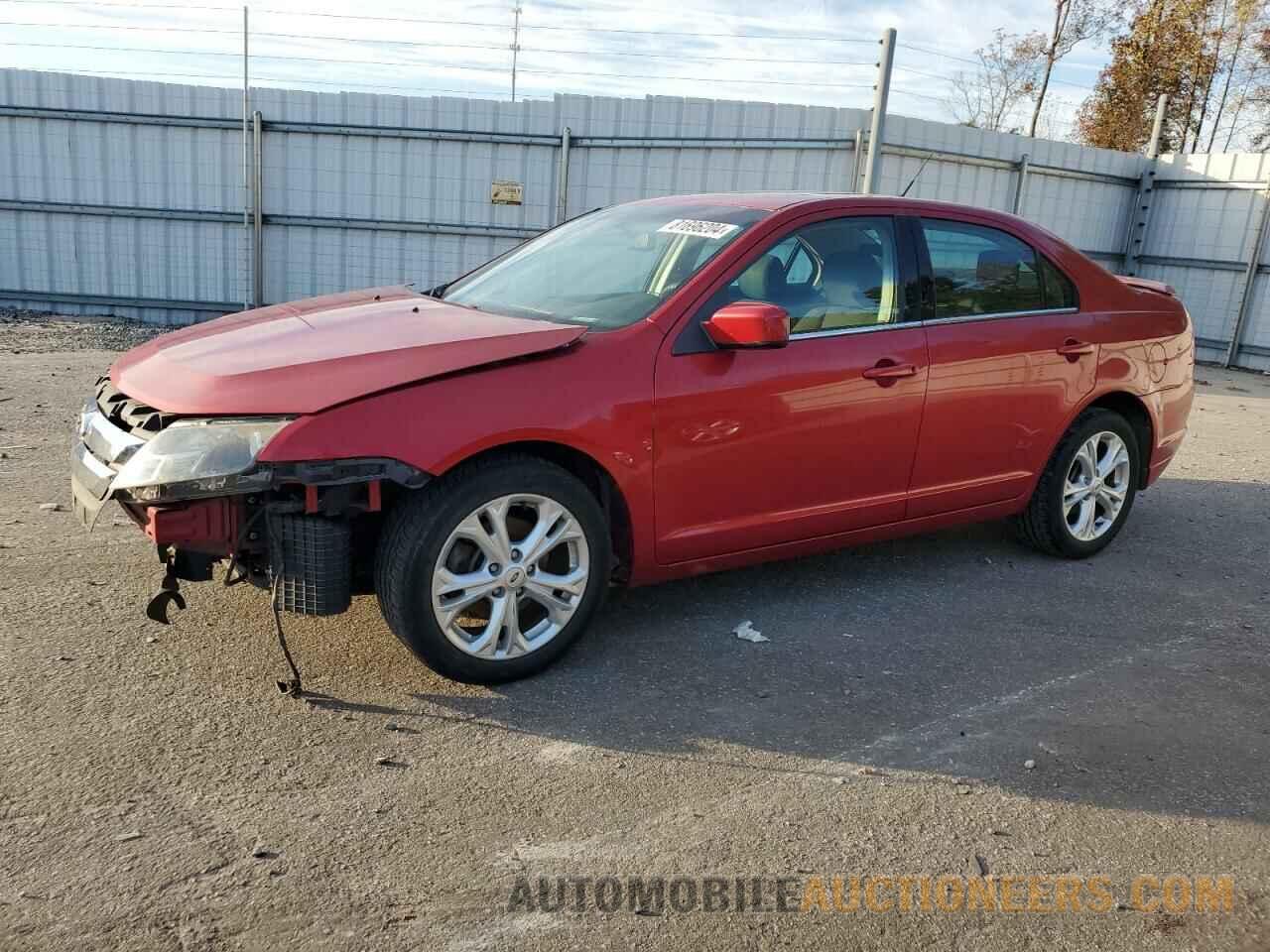 3FAHP0HA3CR407185 FORD FUSION 2012