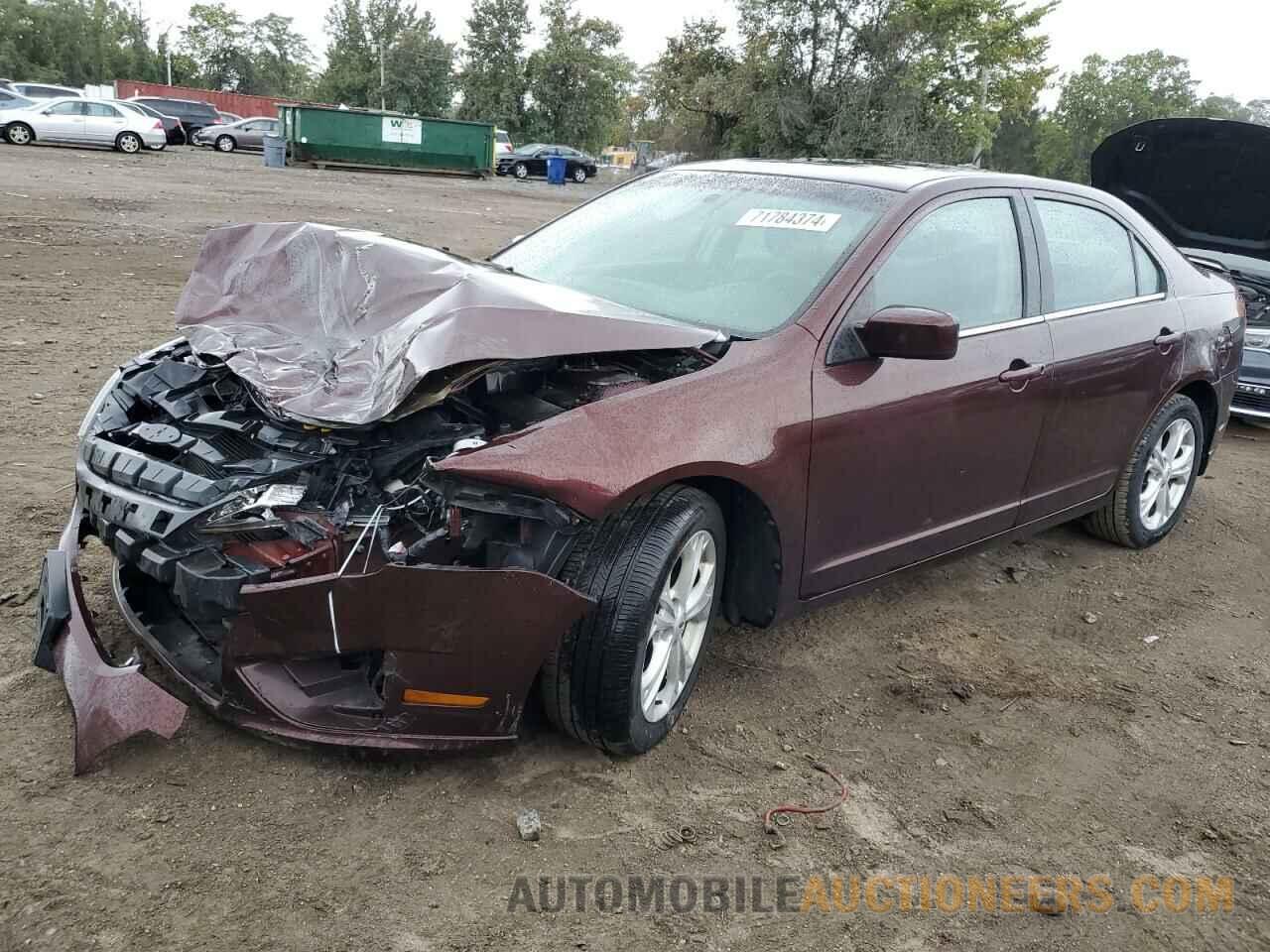 3FAHP0HA4CR141854 FORD FUSION 2012