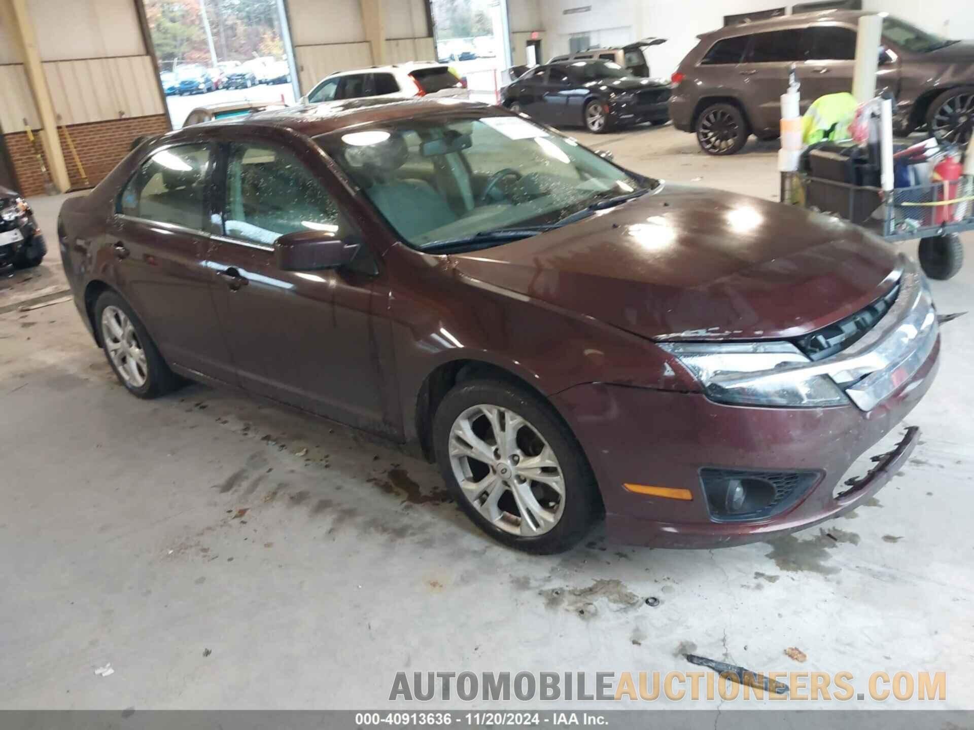 3FAHP0HA6CR141693 FORD FUSION 2012