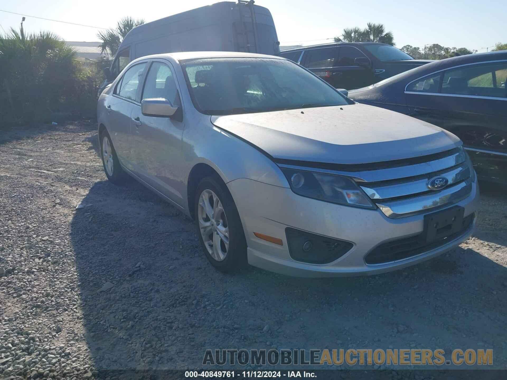 3FAHP0HG7CR162881 FORD FUSION 2012