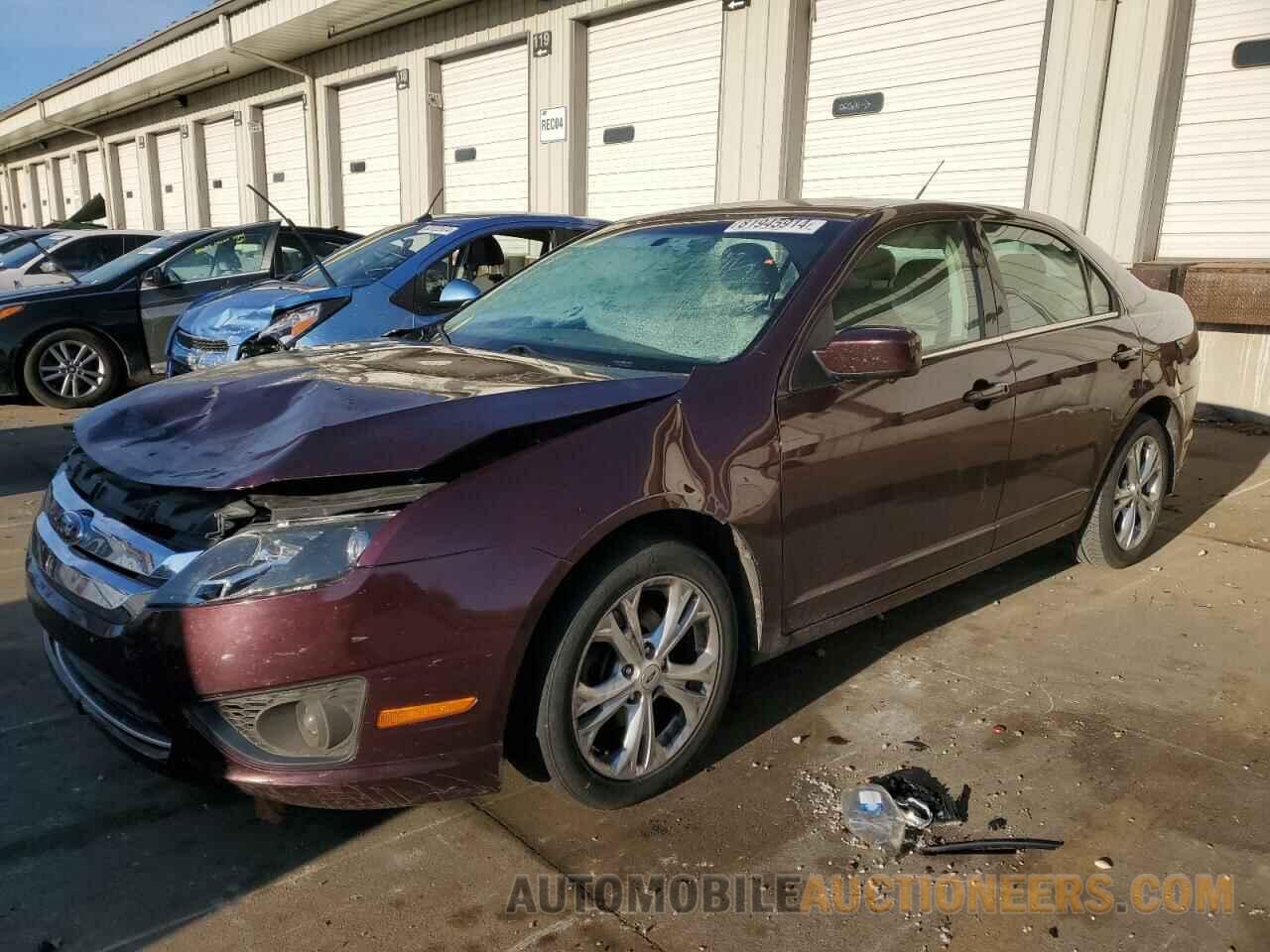 3FAHP0HGXCR392527 FORD FUSION 2012