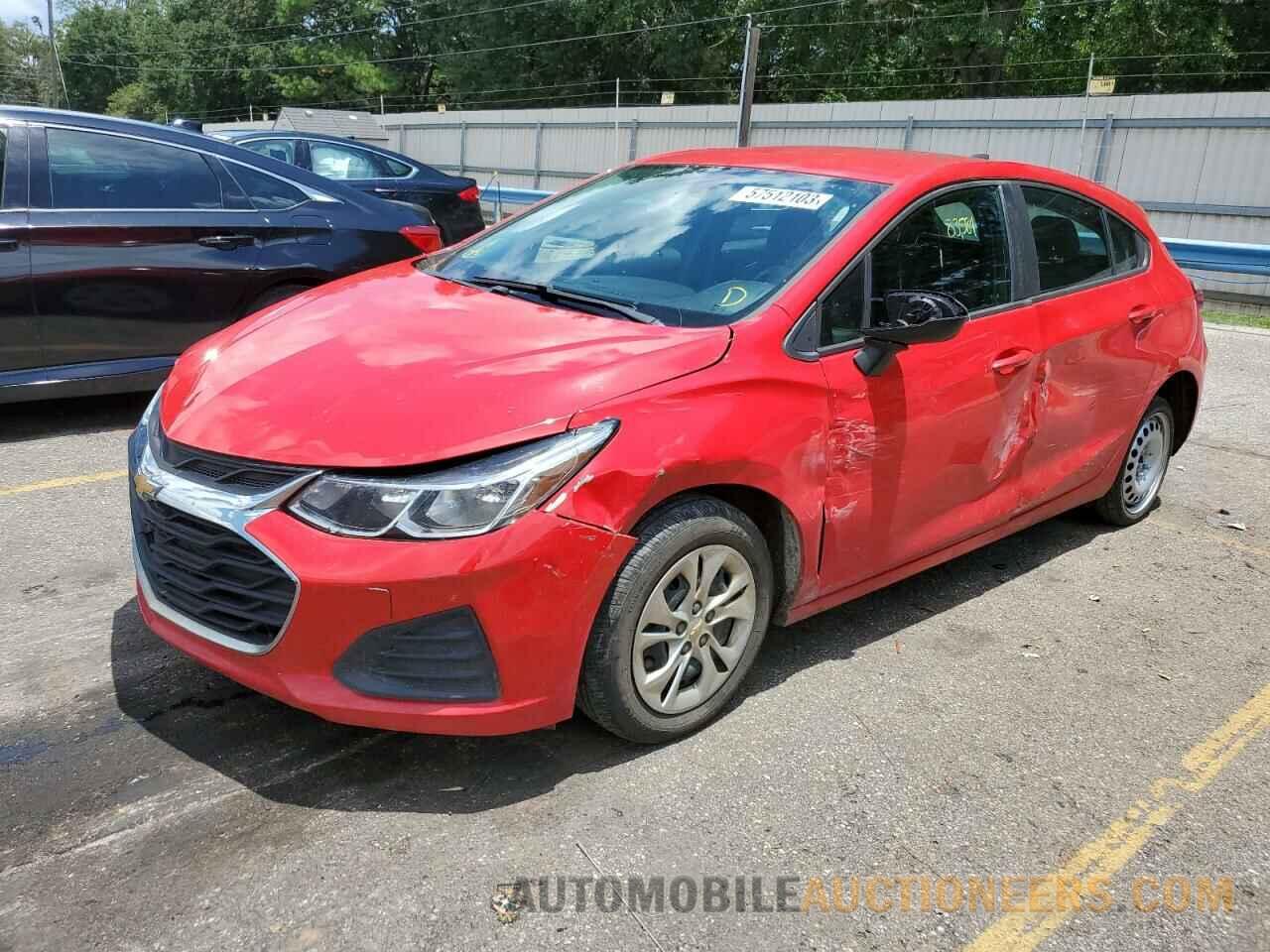 3G1BC6SM2KS591956 CHEVROLET CRUZE 2019