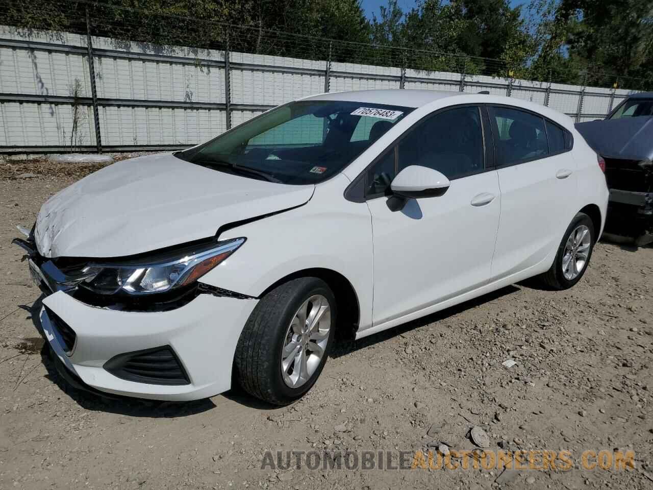 3G1BC6SM7KS597283 CHEVROLET CRUZE 2019