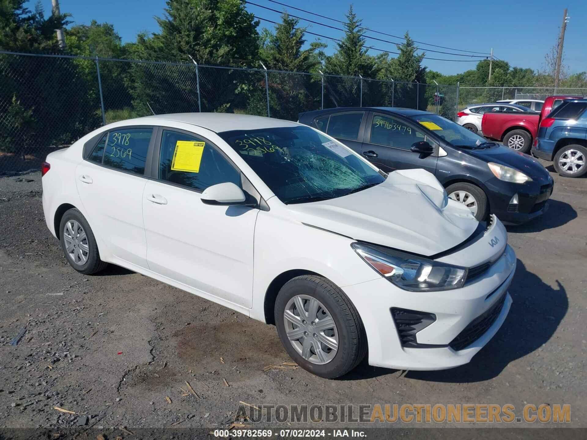 3KPA24AD5NE436784 KIA RIO 2022