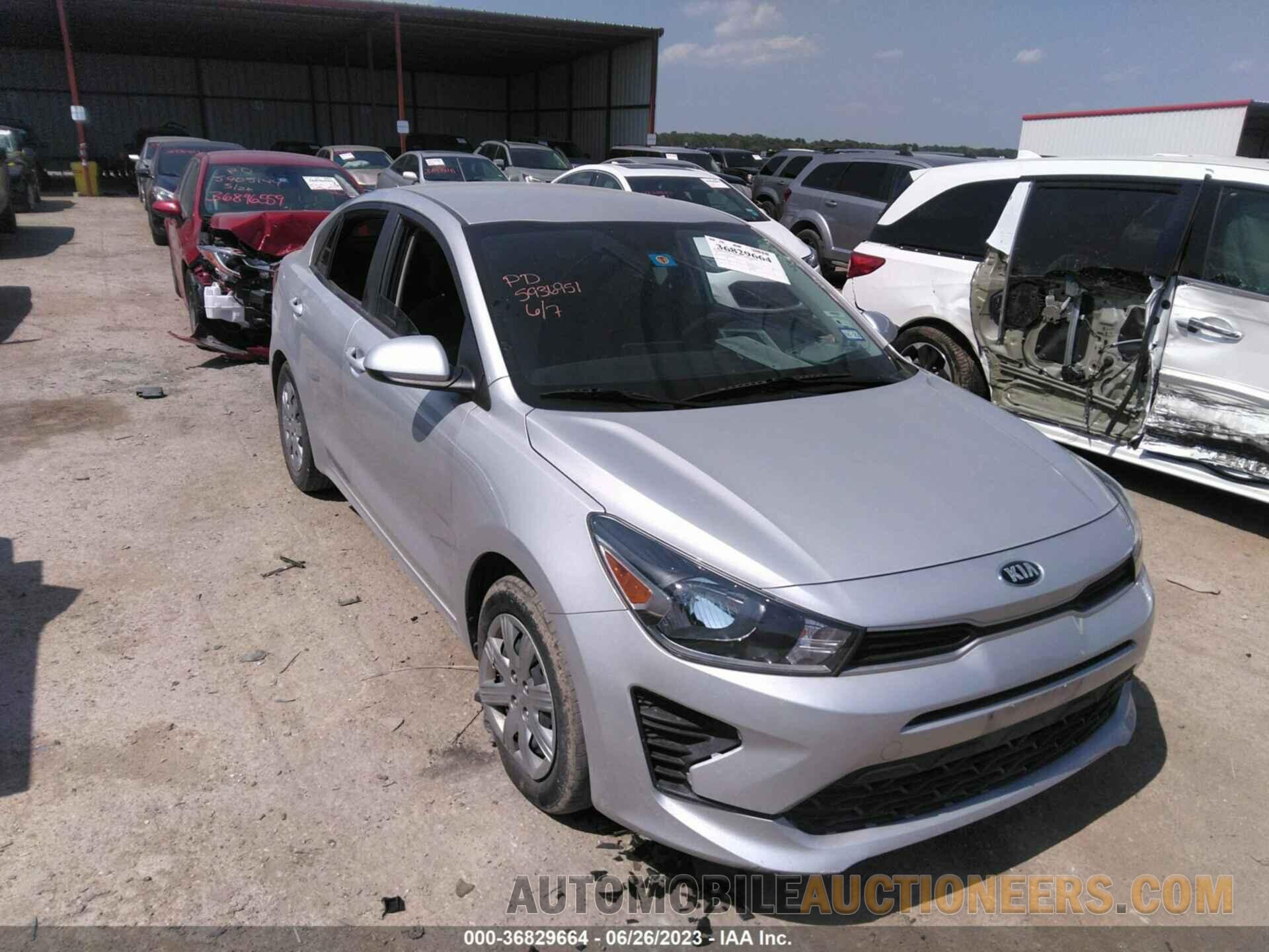 3KPA24AD6ME400293 KIA RIO 2021