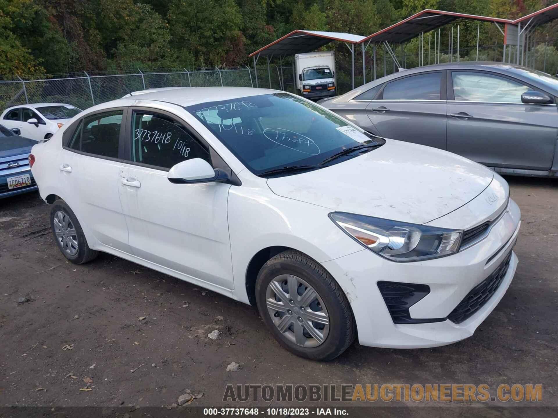 3KPA24AD6NE492880 KIA RIO 2022