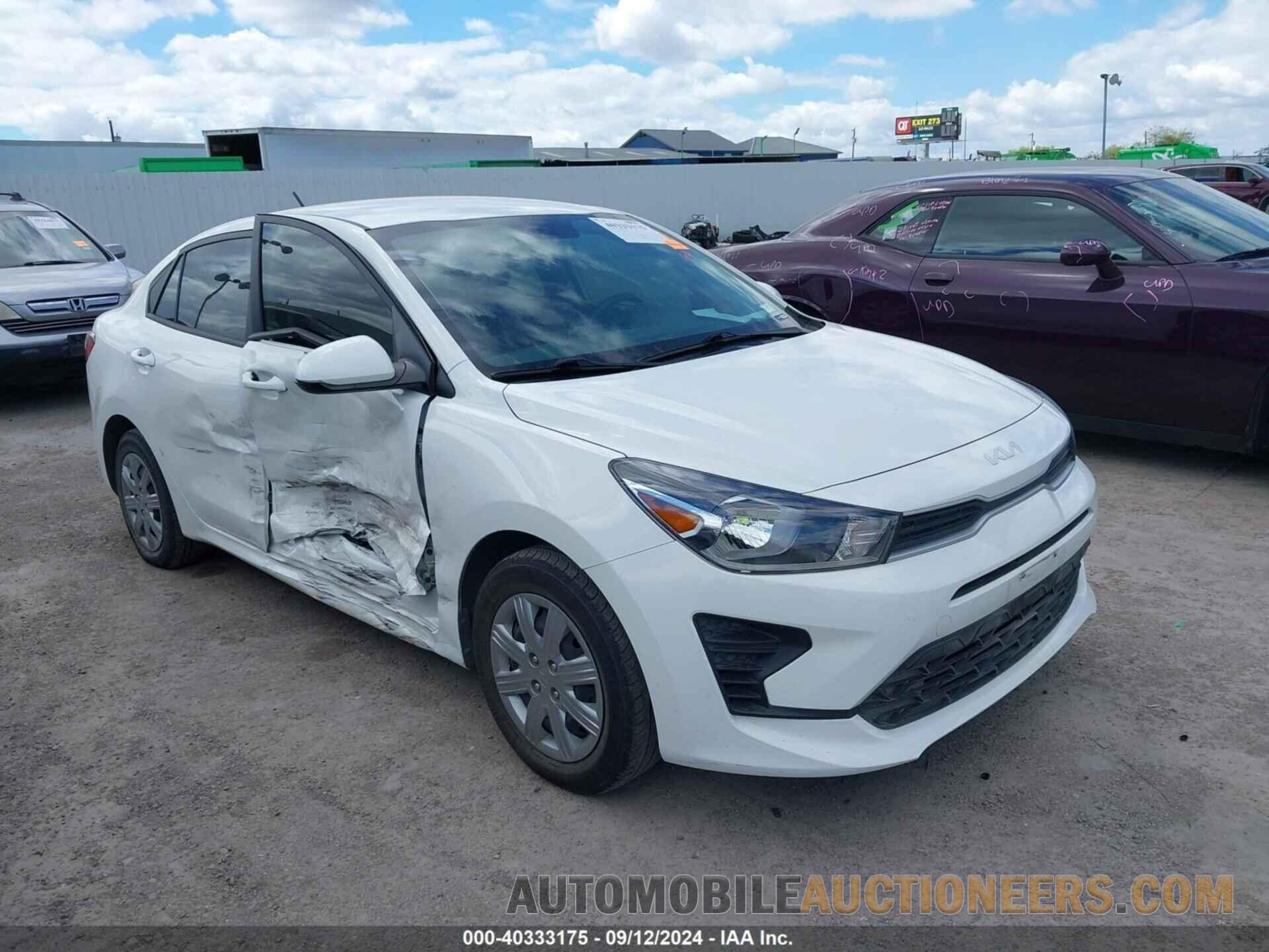 3KPA24AD8NE452526 KIA RIO 2022