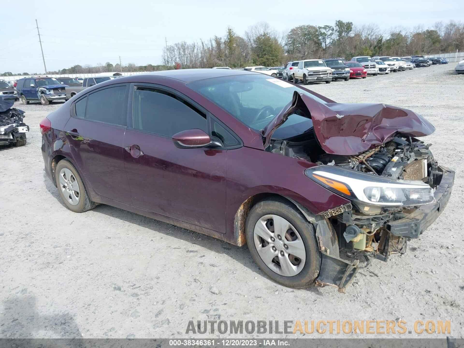 3KPFK4A7XJE232914 KIA FORTE 2018