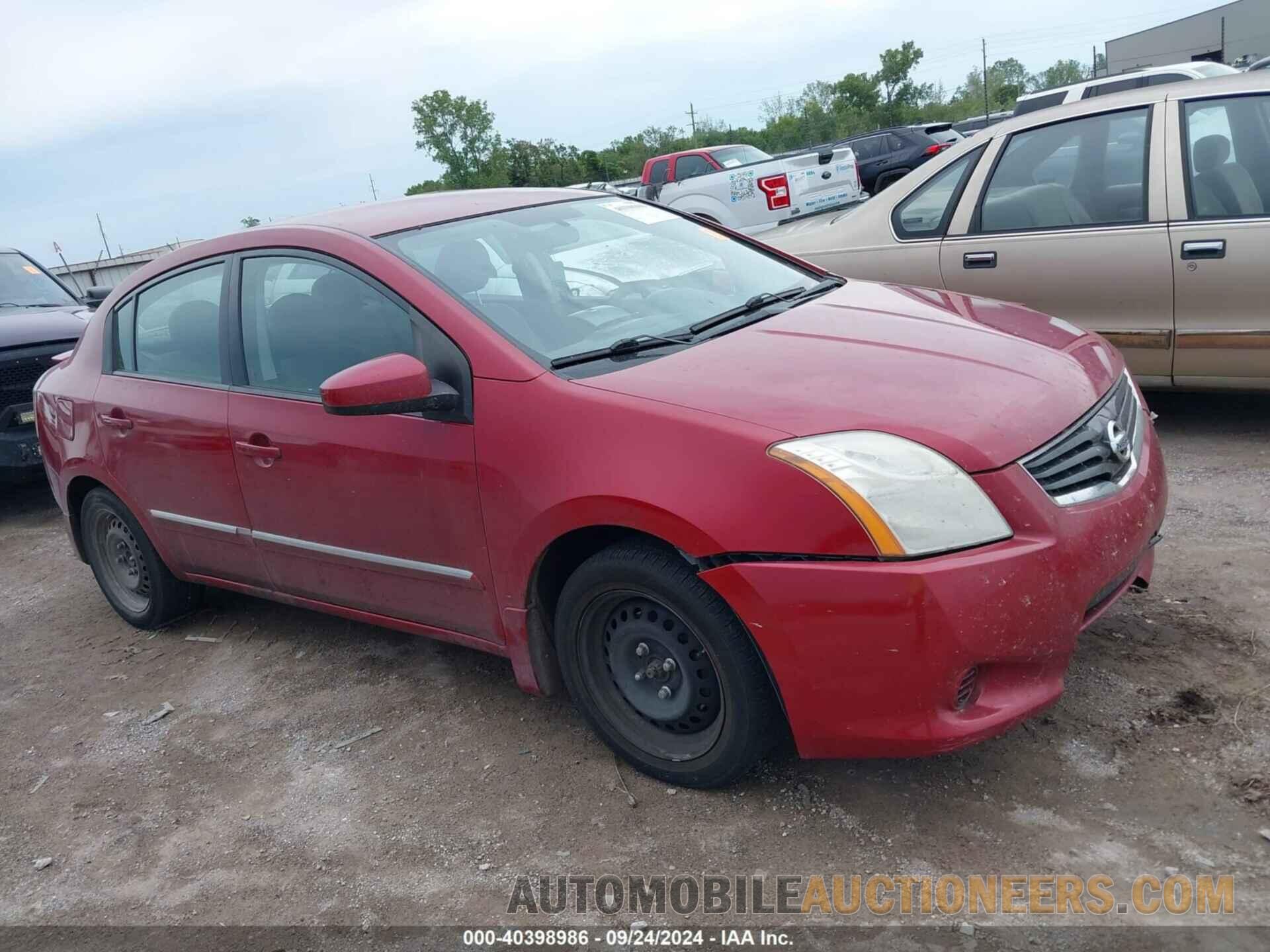 3N1AB6AP3CL783953 NISSAN SENTRA 2012