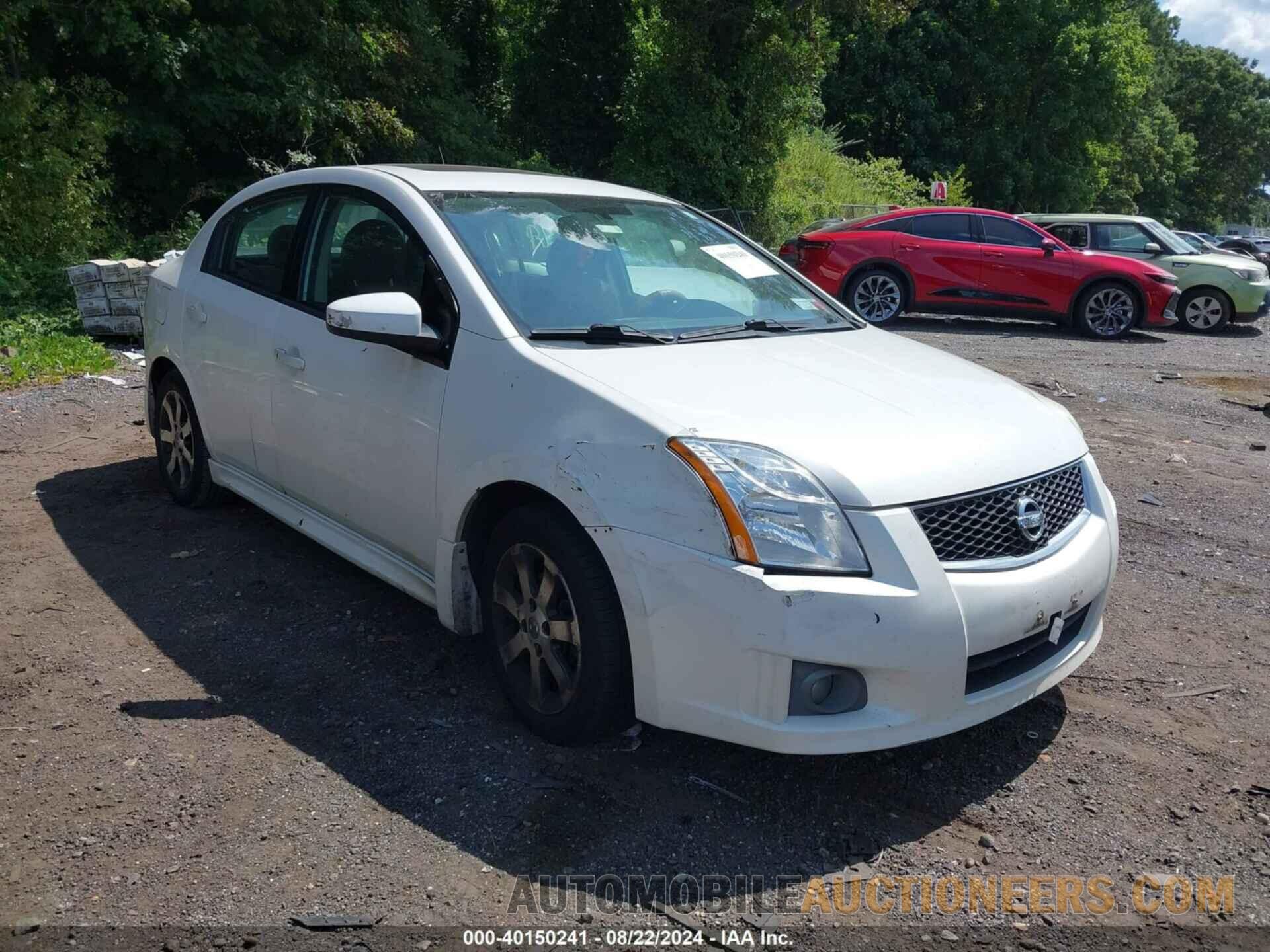 3N1AB6AP9CL666250 NISSAN SENTRA 2012