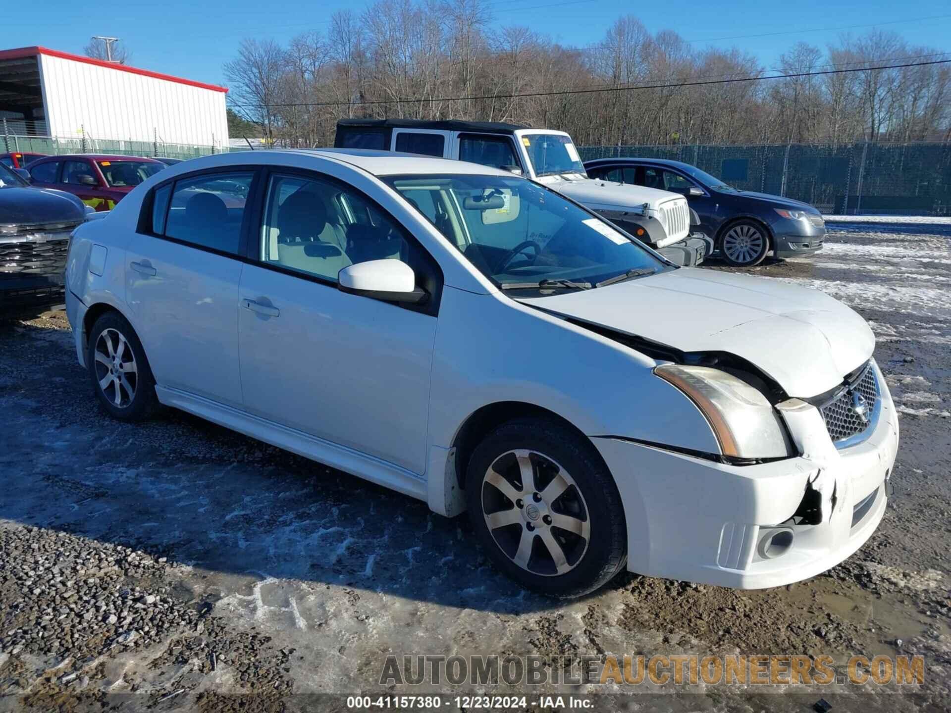 3N1AB6APXCL610785 NISSAN SENTRA 2012