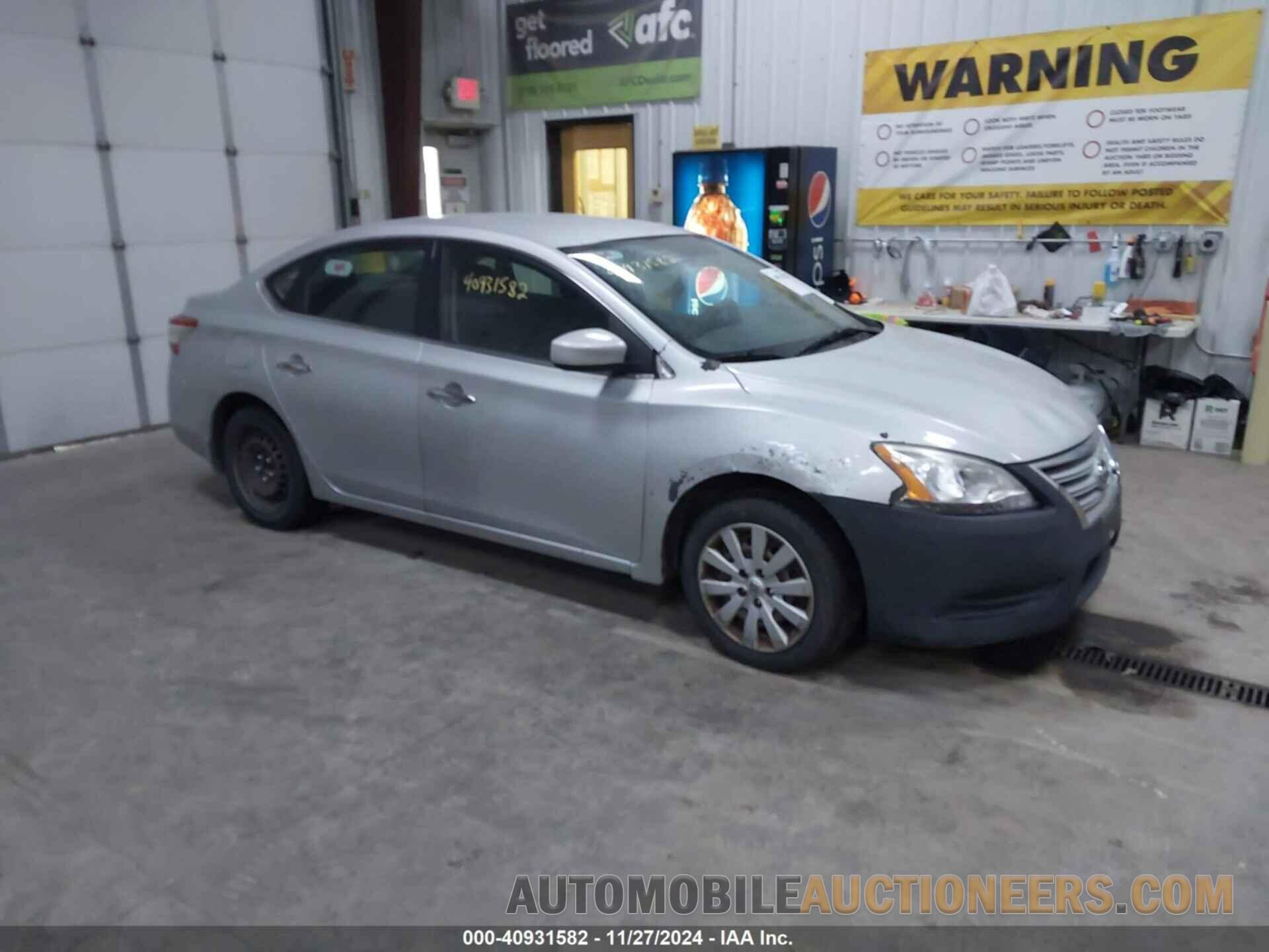 3N1AB7AP1DL697385 NISSAN SENTRA 2013