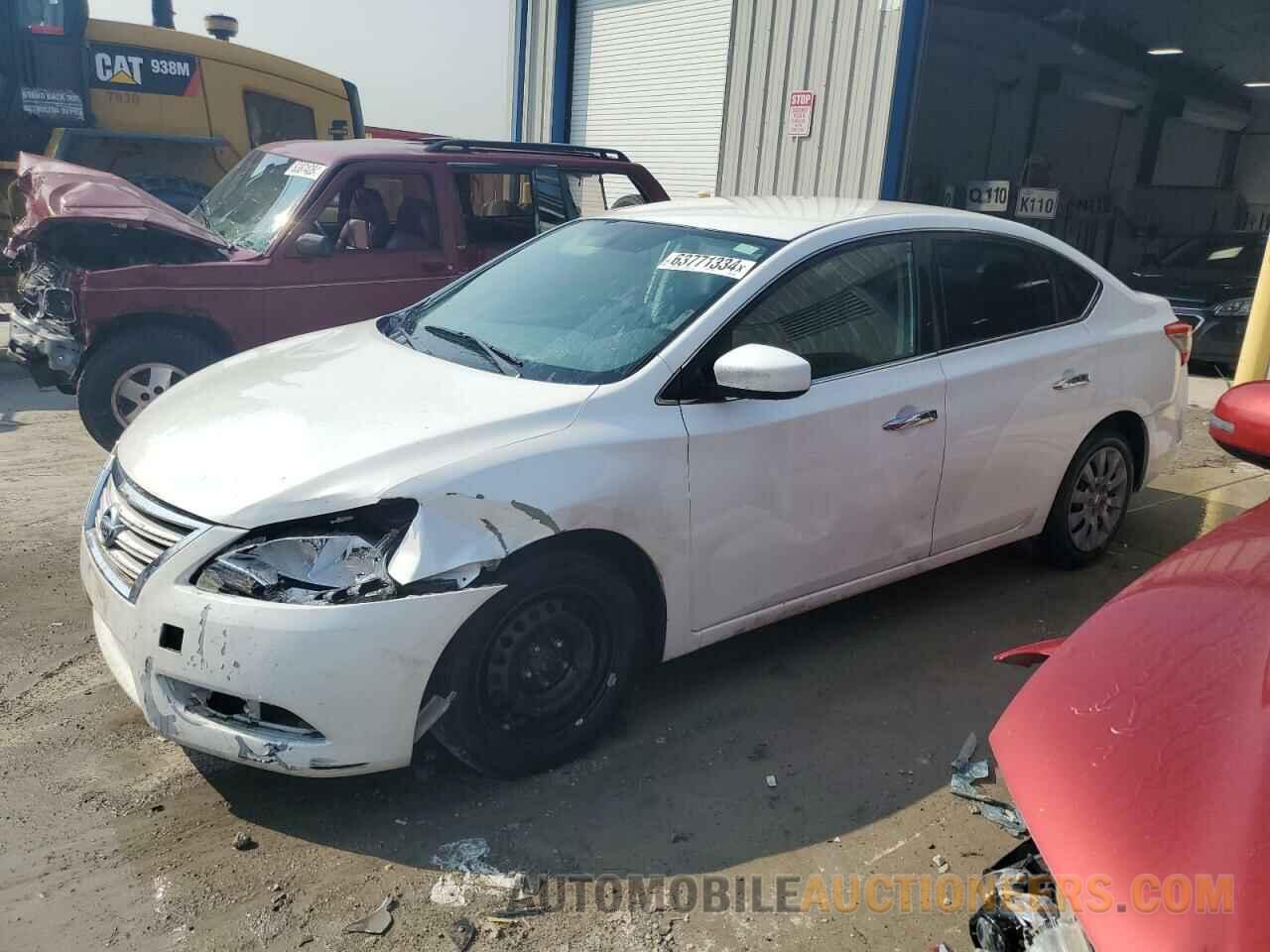 3N1AB7AP3EL637643 NISSAN SENTRA 2014