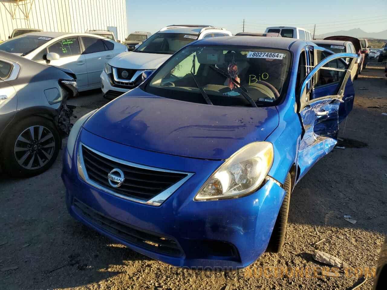 3N1CN7AP2EL871630 NISSAN VERSA 2014