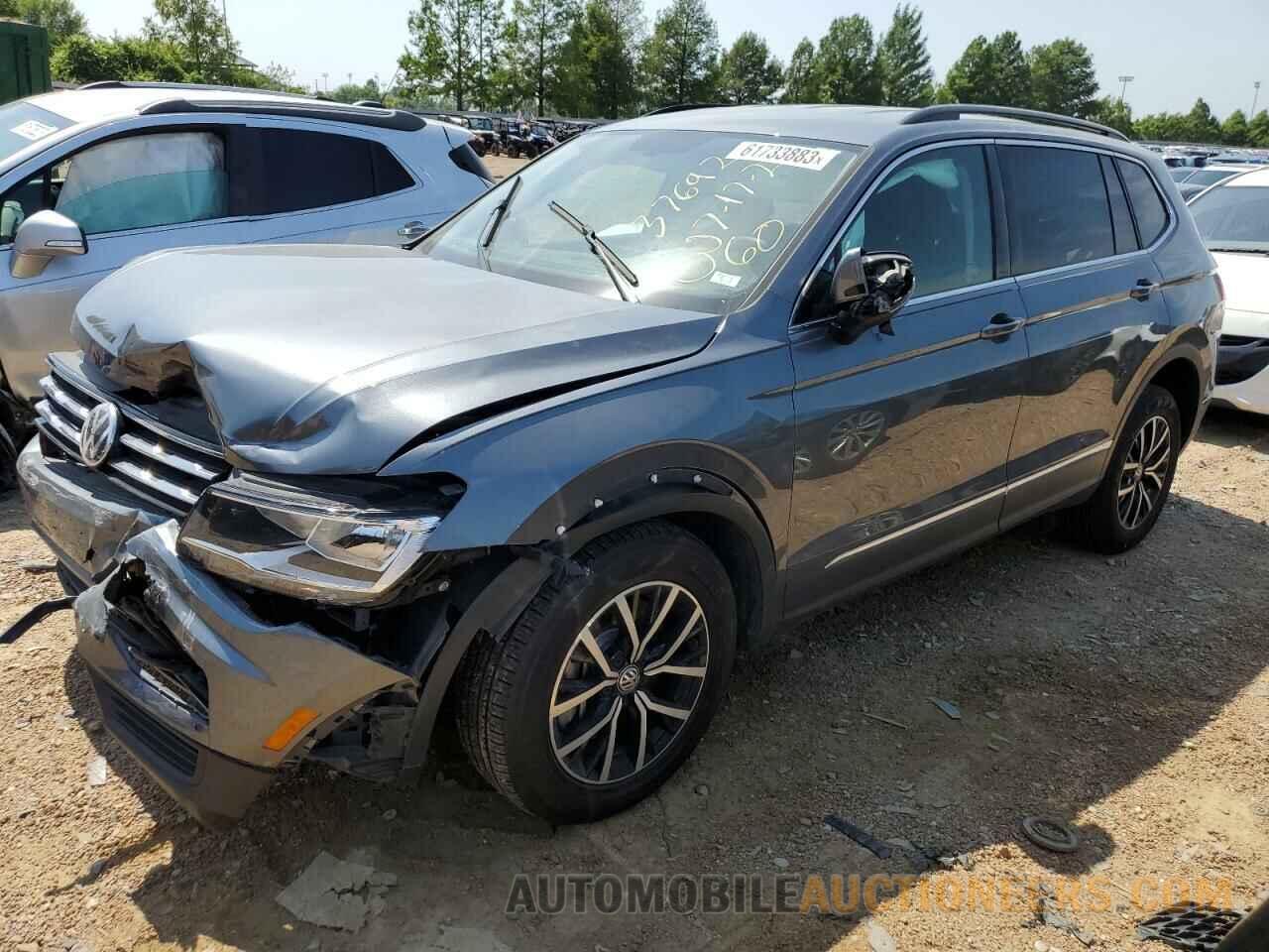 3VV3B7AX1MM015316 VOLKSWAGEN TIGUAN 2021