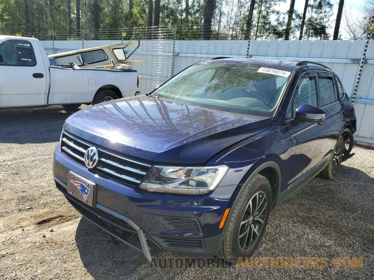 3VV3B7AX2MM122388 VOLKSWAGEN TIGUAN 2021