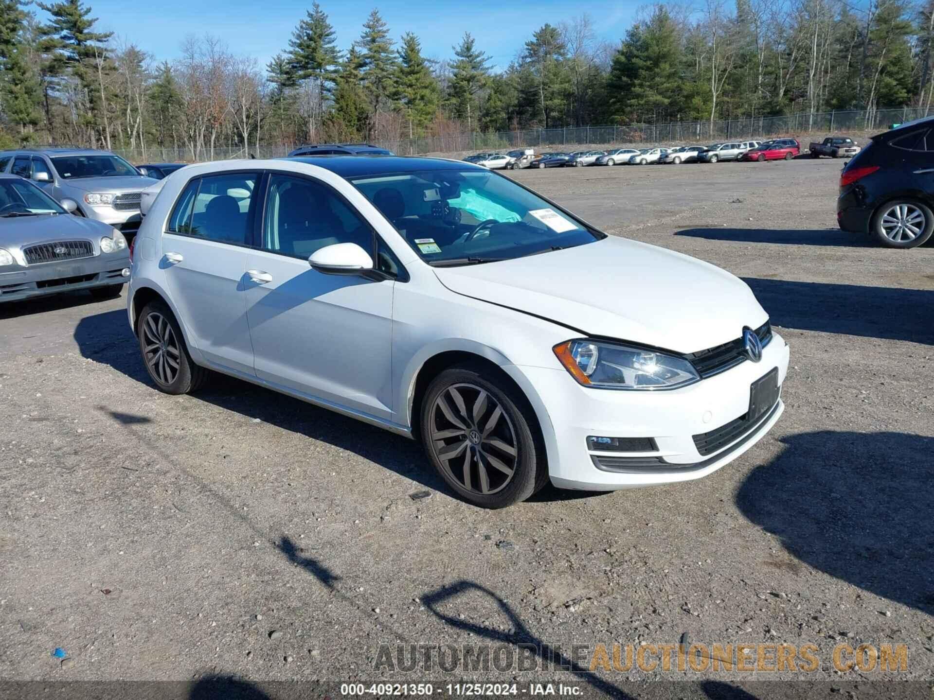 3VW217AU6HM032036 VOLKSWAGEN GOLF 2017