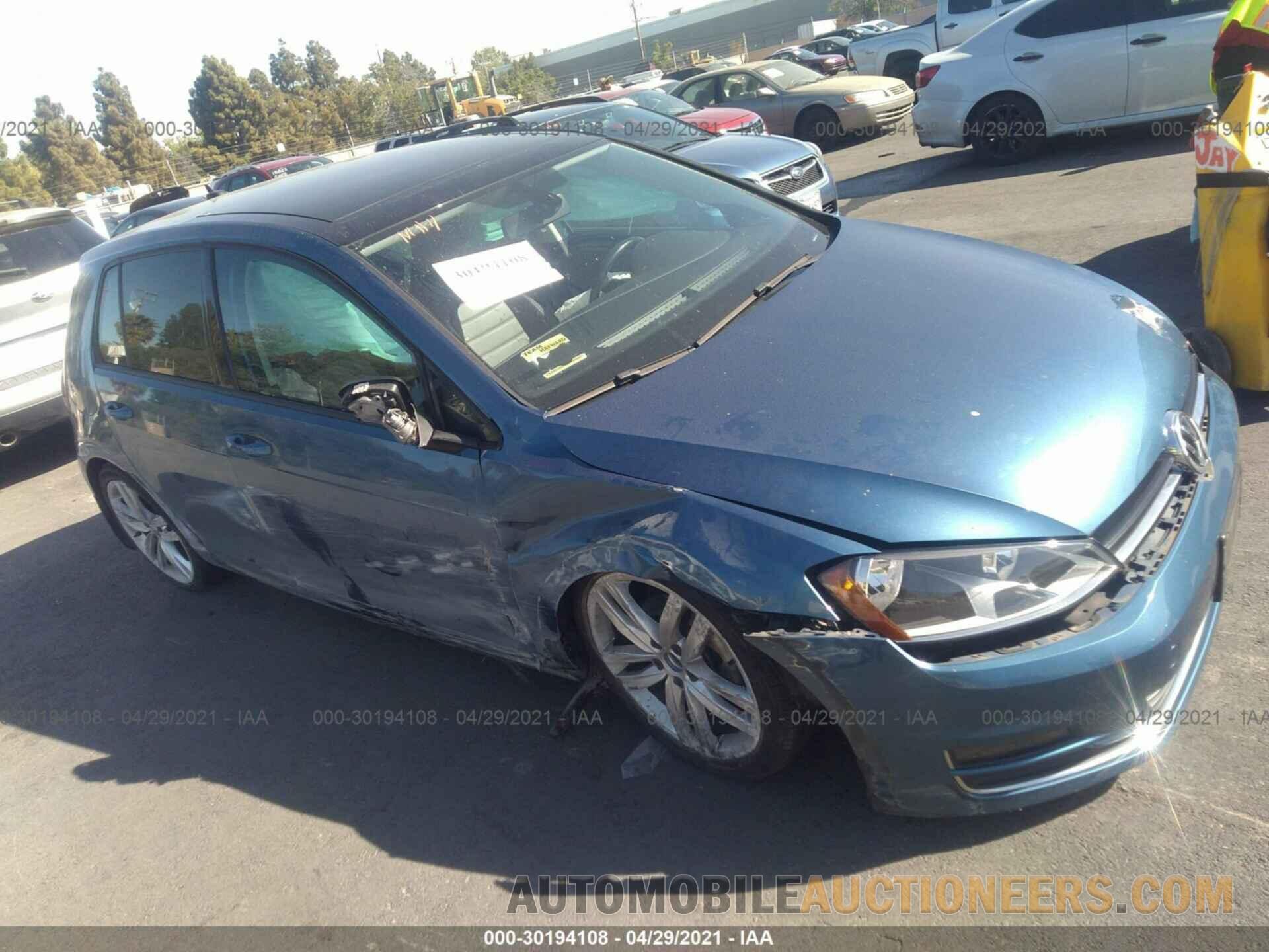 3VW2A7AU7FM077502 VOLKSWAGEN GOLF 2015