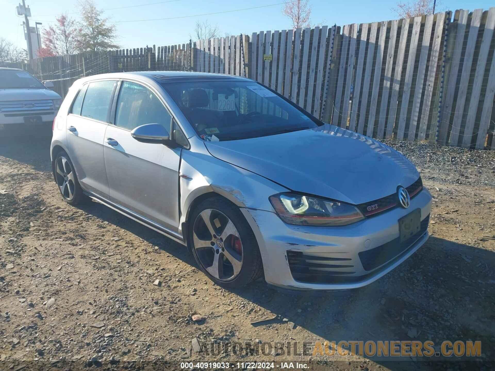 3VW447AU6GM020855 VOLKSWAGEN GOLF GTI 2016