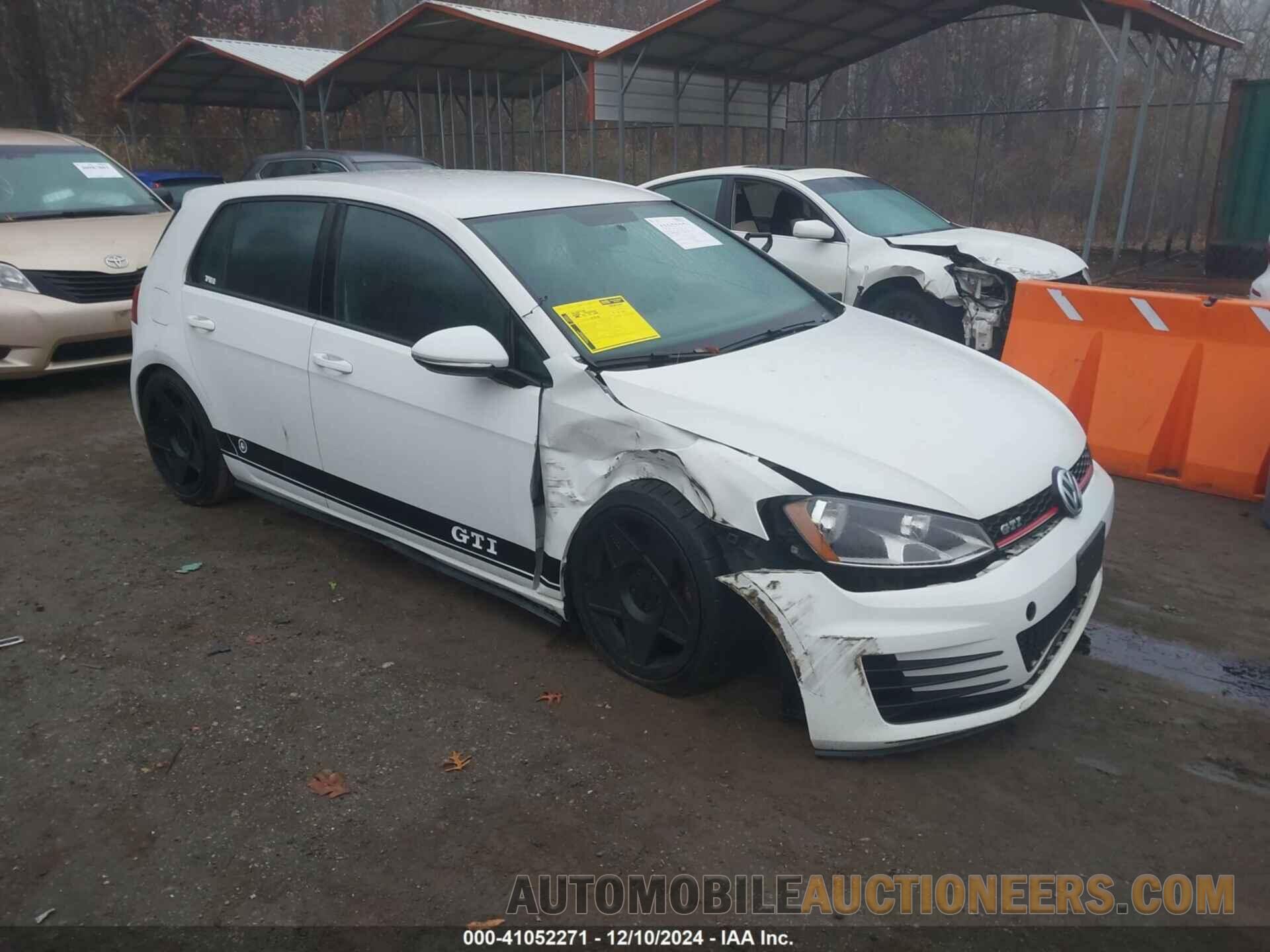 3VW5T7AU2GM065492 VOLKSWAGEN GOLF GTI 2016