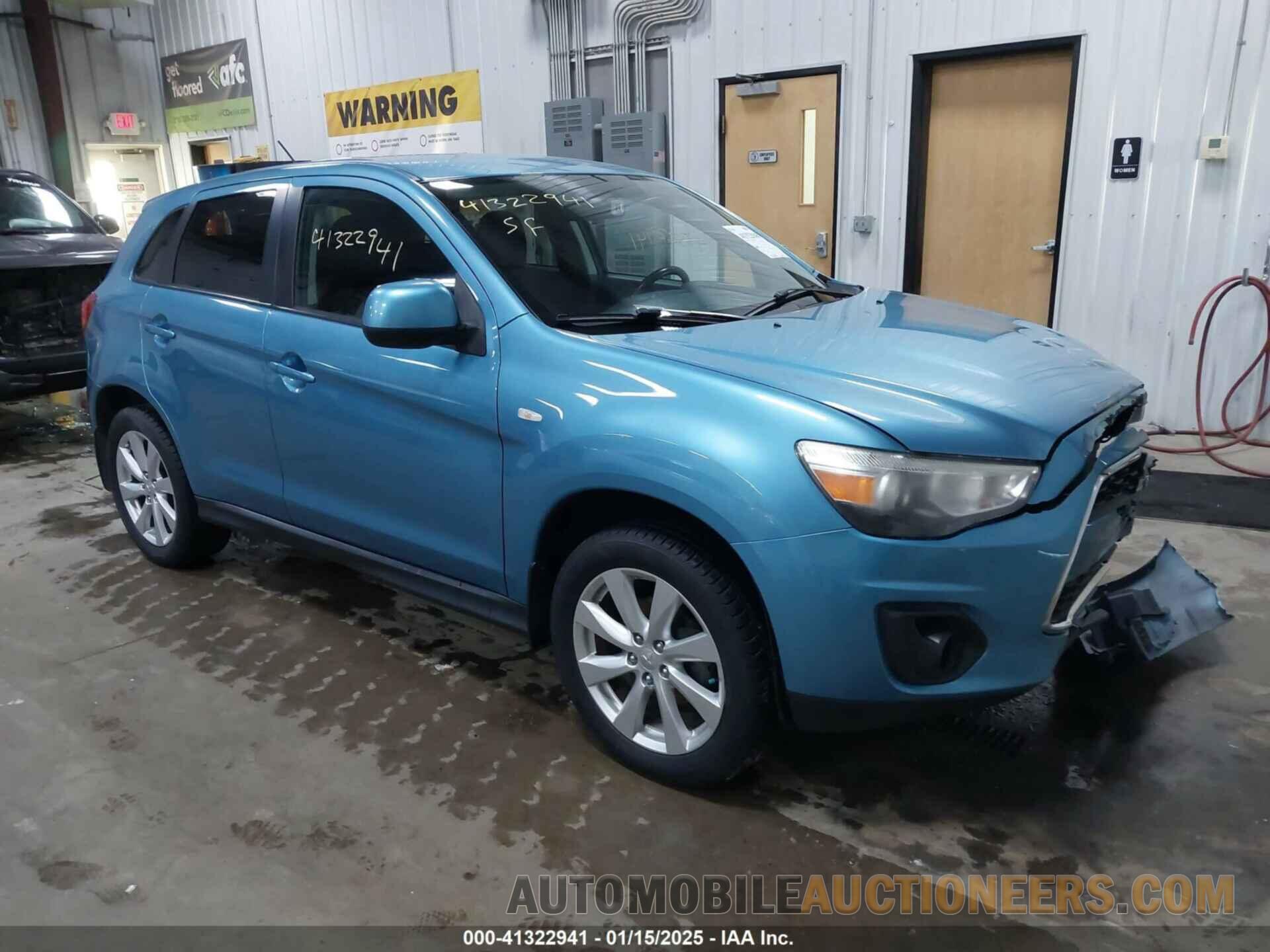 4A4AR3AUXDE004104 MITSUBISHI OUTLANDER SPORT 2013