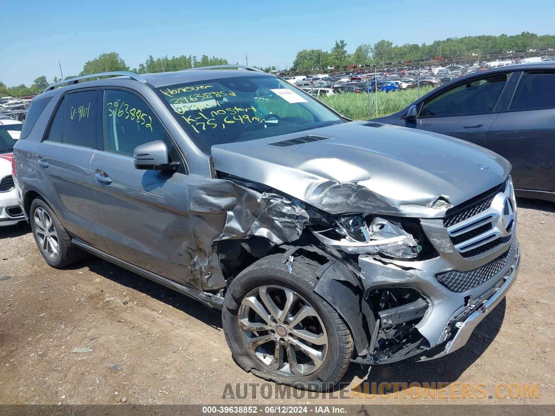 4JGDA5HB3GA649101 MERCEDES-BENZ GLE 350 2016