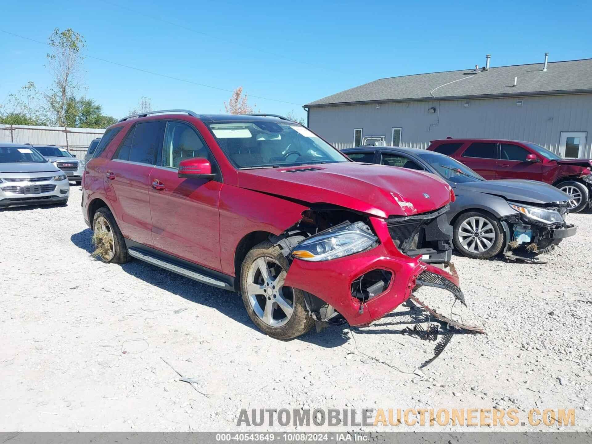 4JGDA5JB1GA692619 MERCEDES-BENZ GLE 350 2016