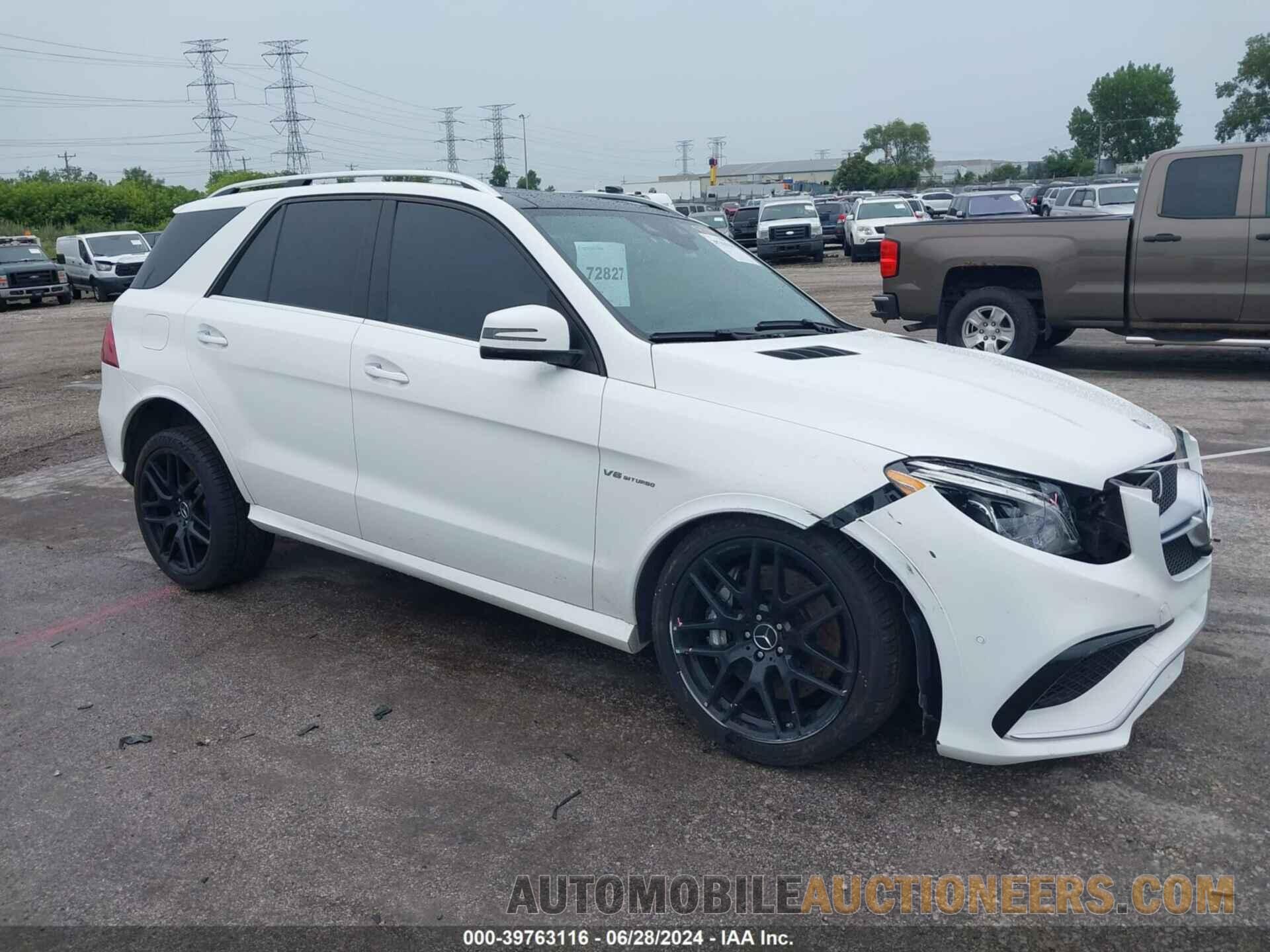 4JGDA7EBXGA682399 MERCEDES-BENZ AMG GLE 63 2016