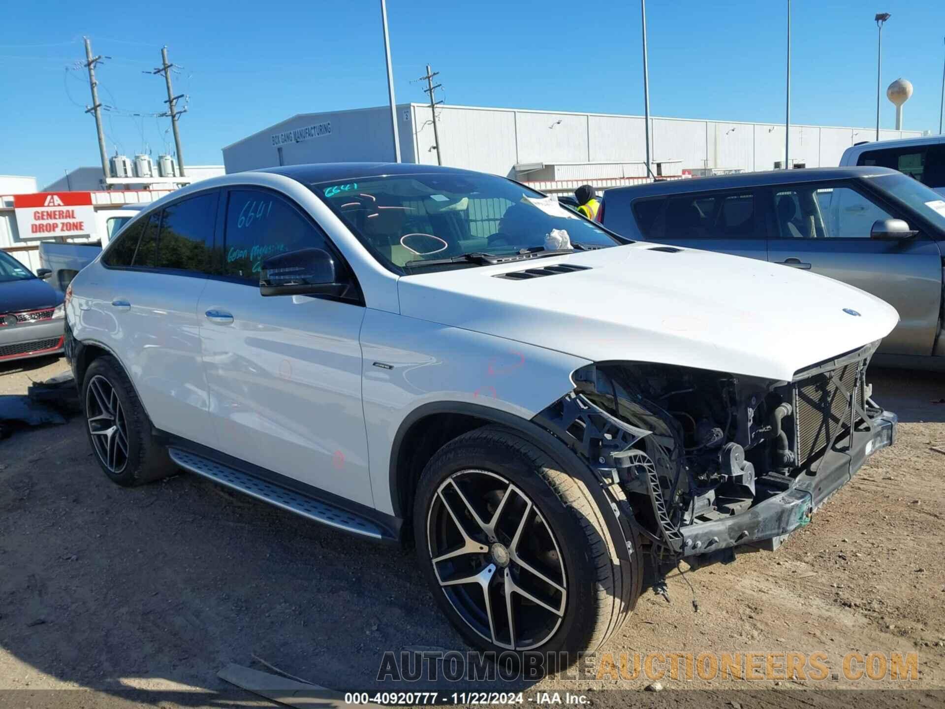 4JGED6EB6GA007073 MERCEDES-BENZ GLE 450 AMG COUPE 2016