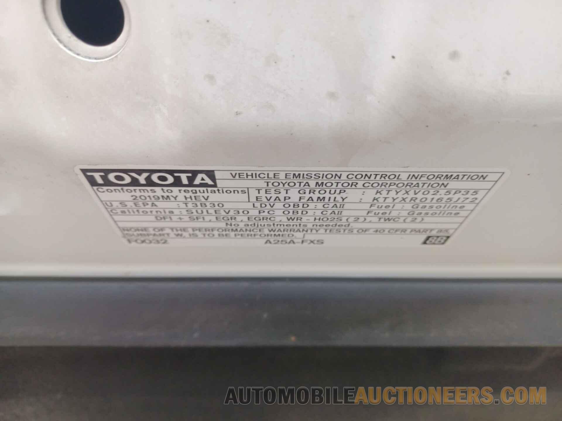 4T1B31HK6KU510694 TOYOTA CAMRY 2019