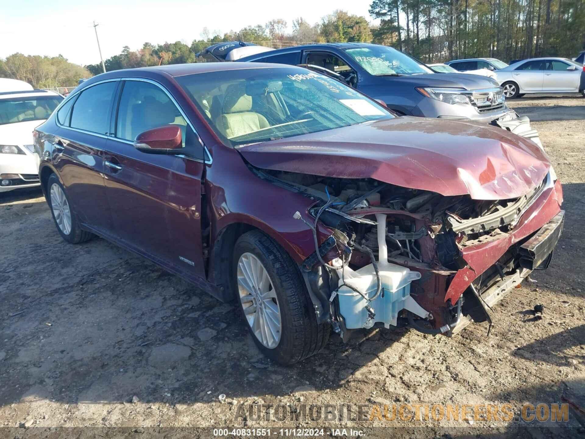 4T1BD1EB1EU019729 TOYOTA AVALON HYBRID 2014