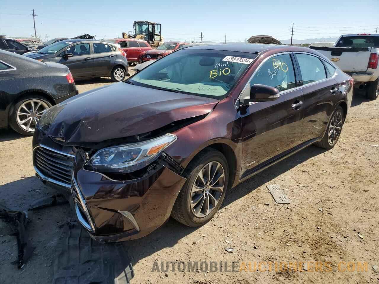 4T1BD1EB7GU056612 TOYOTA AVALON 2016