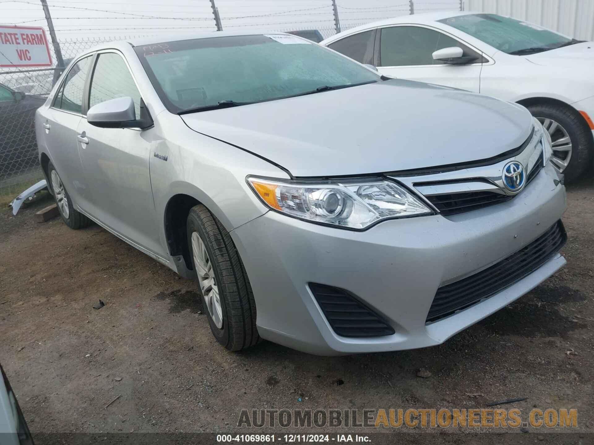 4T1BD1FK1CU031715 TOYOTA CAMRY HYBRID 2012