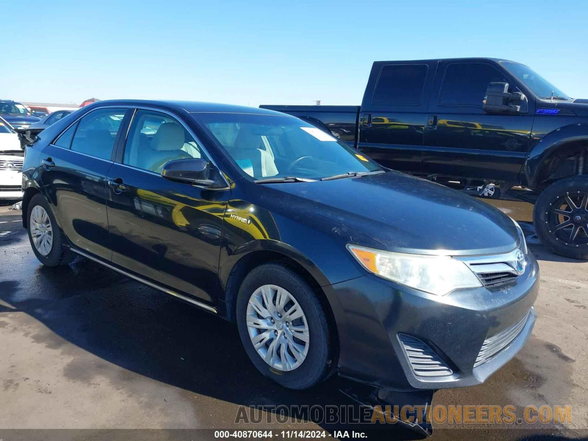 4T1BD1FK2CU005074 TOYOTA CAMRY HYBRID 2012