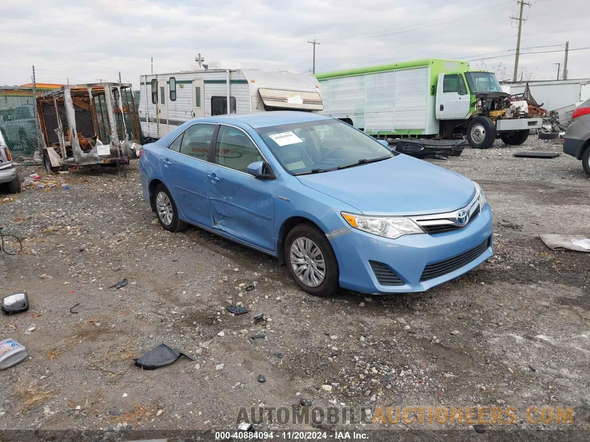 4T1BD1FK6CU039664 TOYOTA CAMRY HYBRID 2012